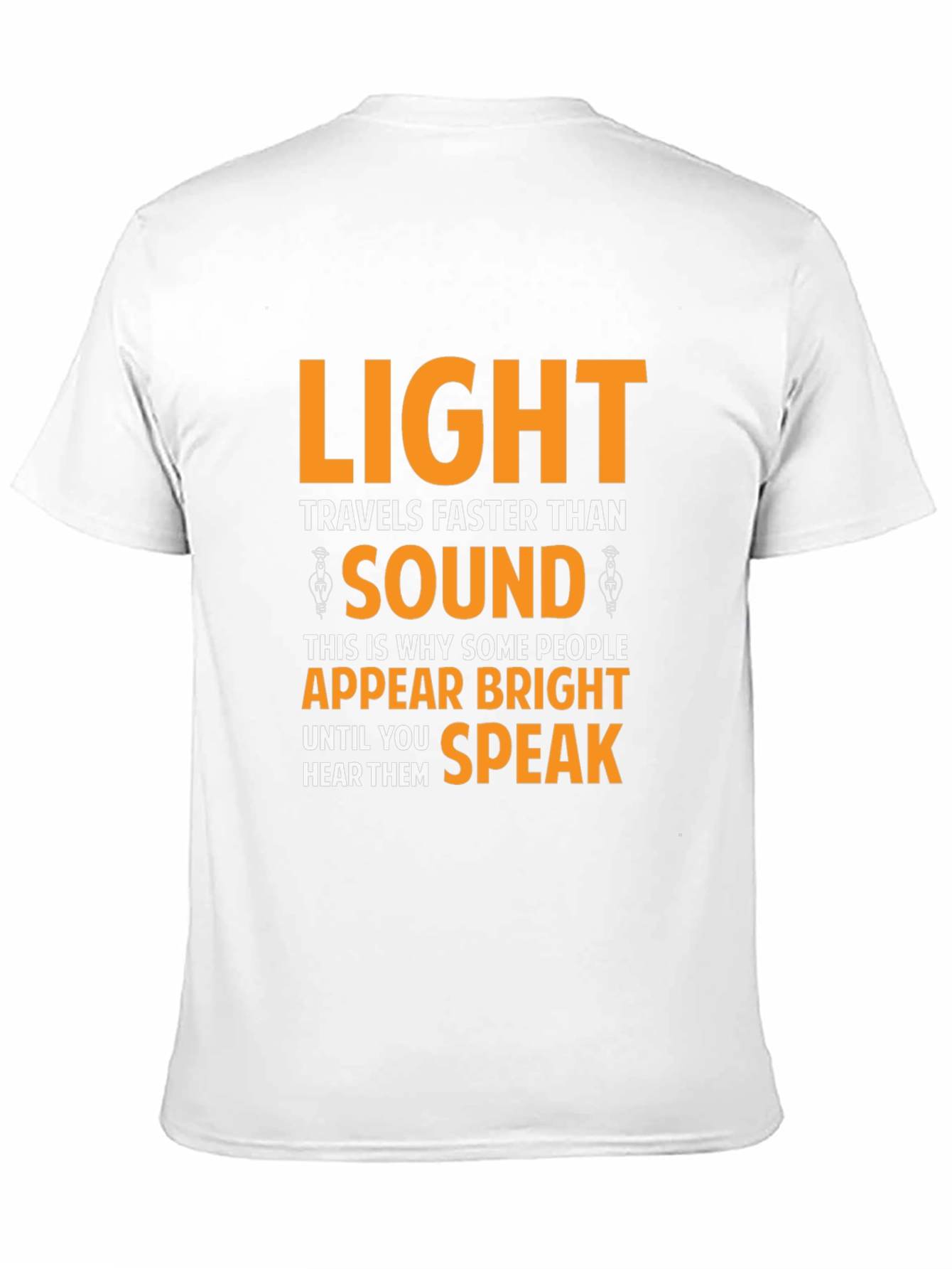 Humorous Light vs. Sound Black T-Shirt