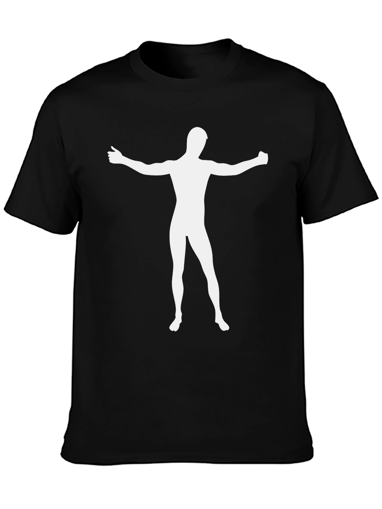 Vitruvian Man Pose Graphic Tee