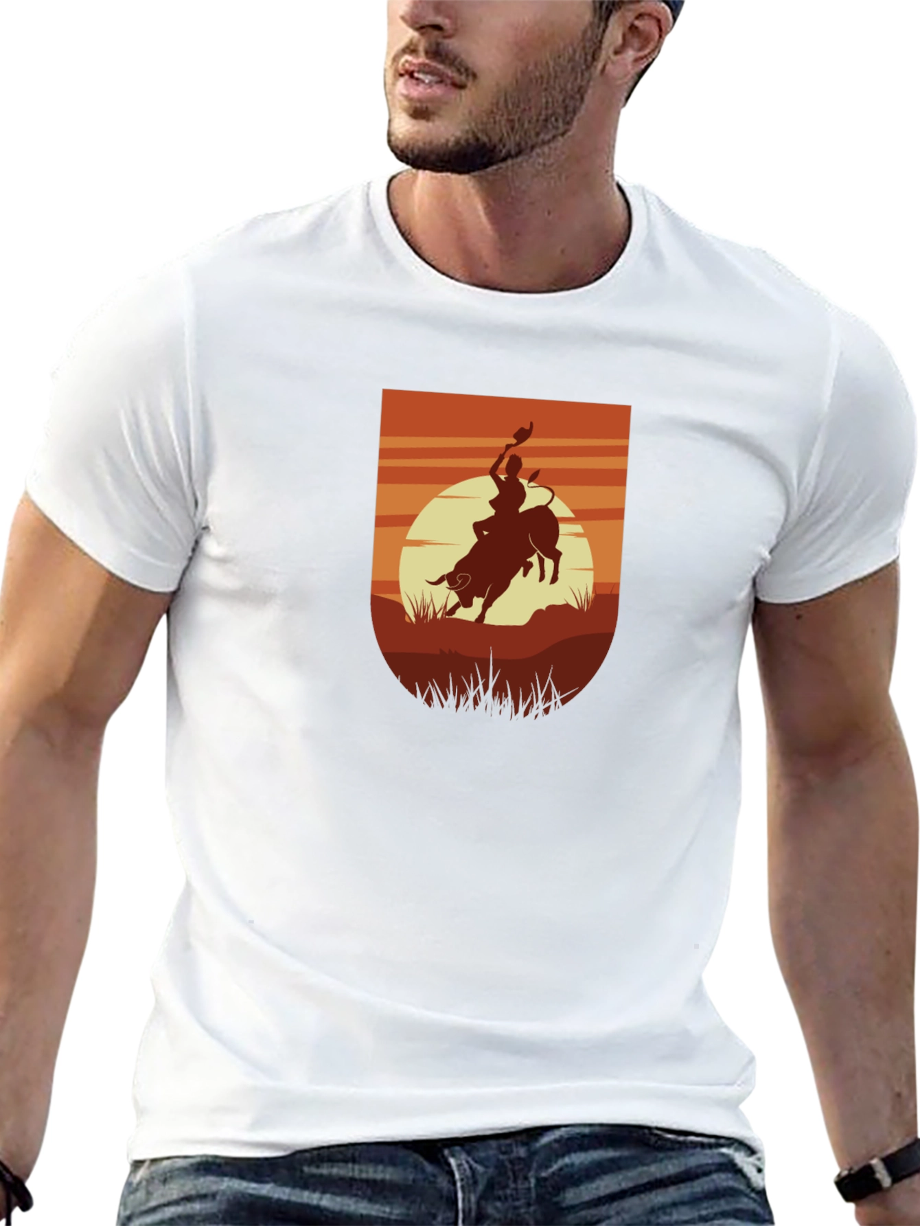 Rodeo Sunset Black T-Shirt
