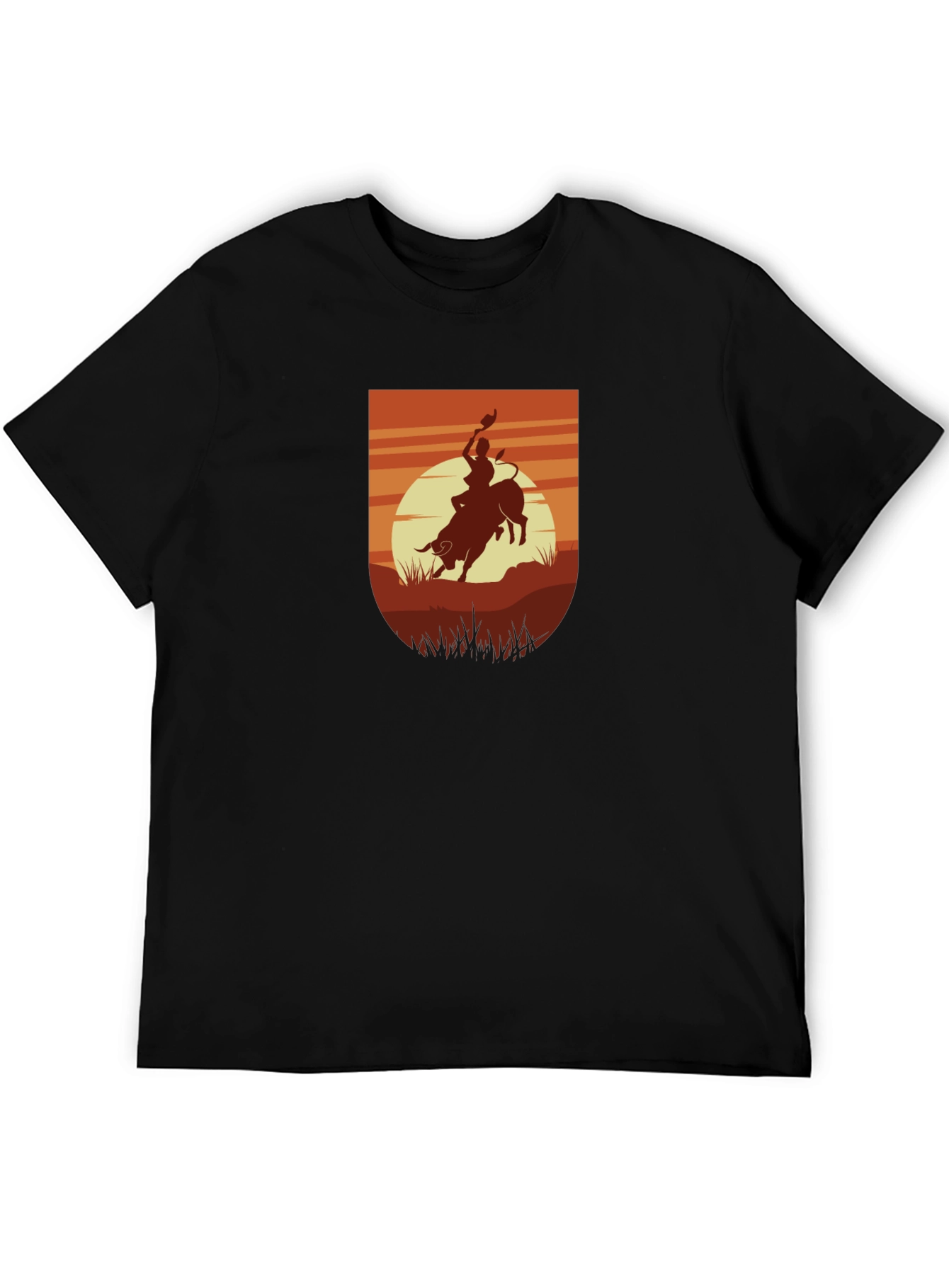Rodeo Sunset Black T-Shirt