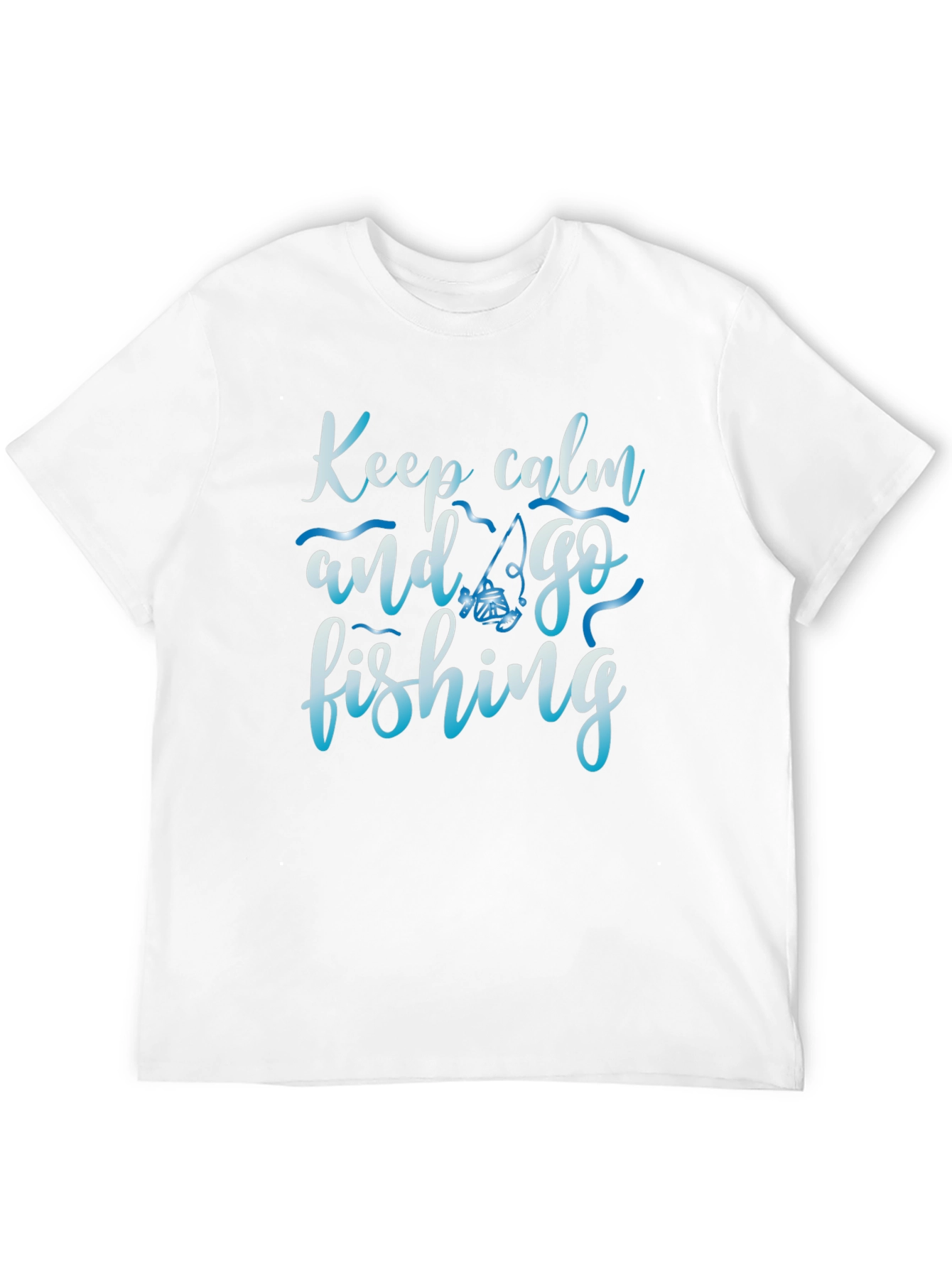 Keep Calm and Go Fishing Black T-Shirt