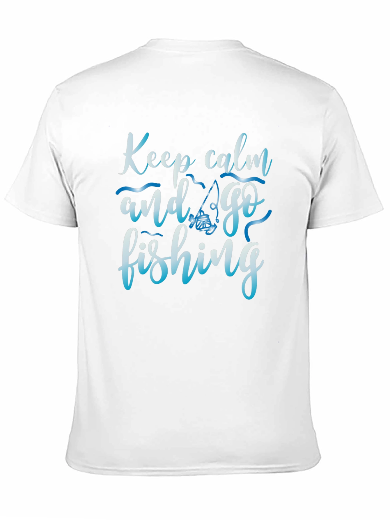 Keep Calm and Go Fishing Black T-Shirt