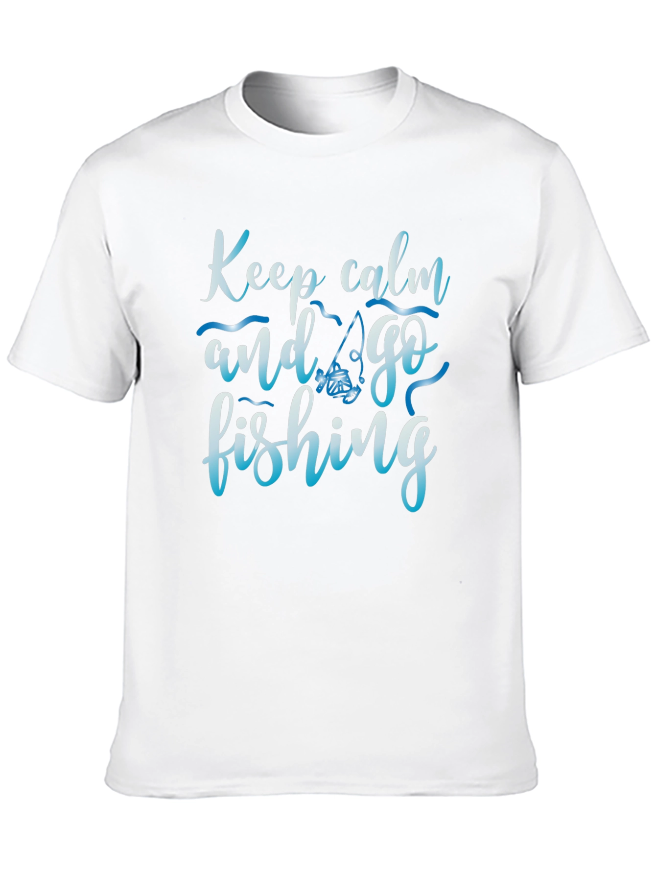 Keep Calm and Go Fishing Black T-Shirt