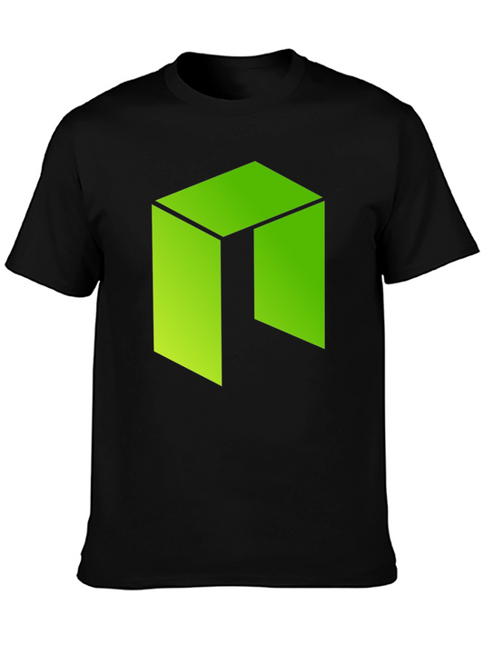 Geometric Green Logo Graphic T-Shirt