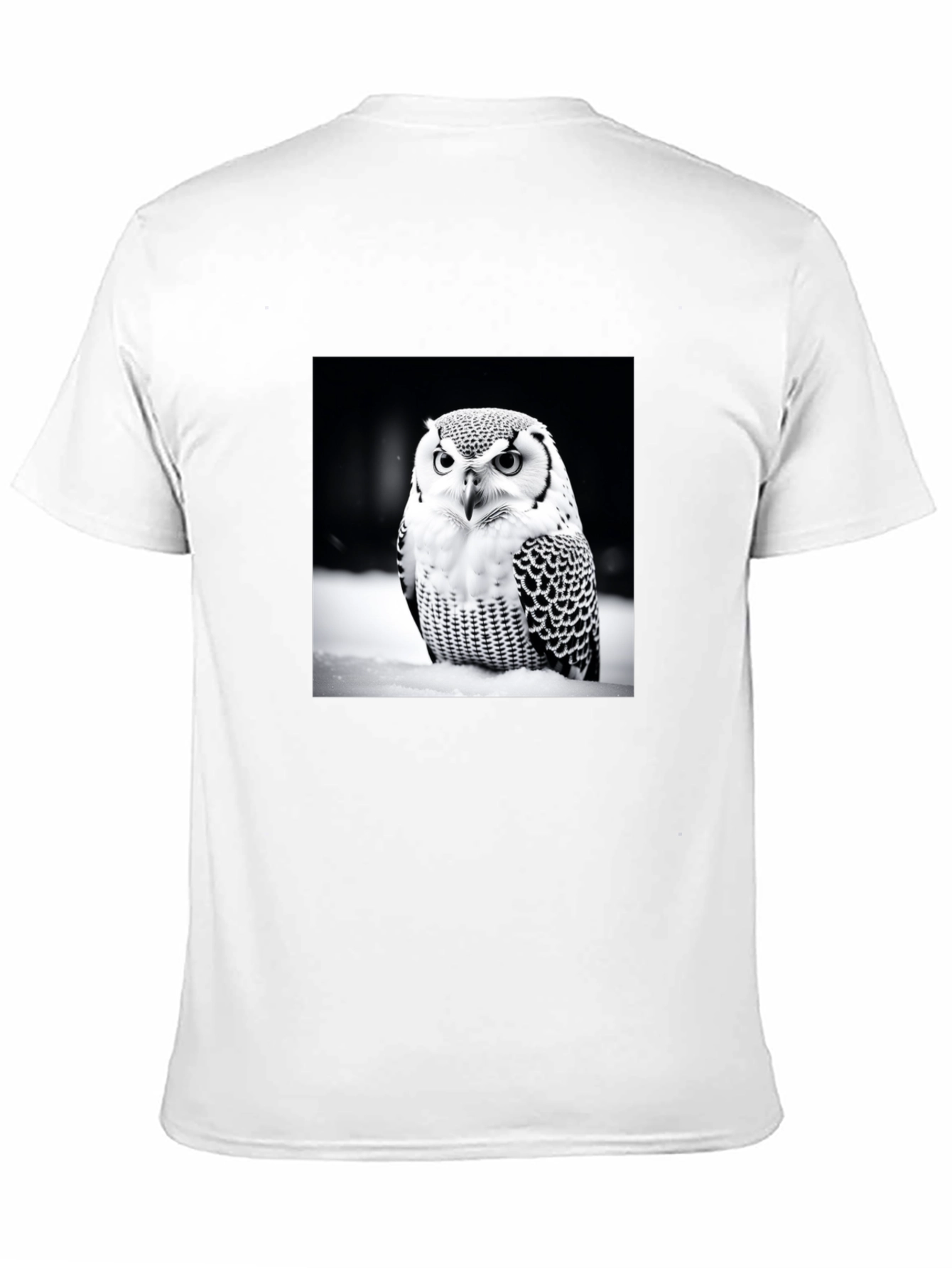 Owl Print Black T-Shirt
