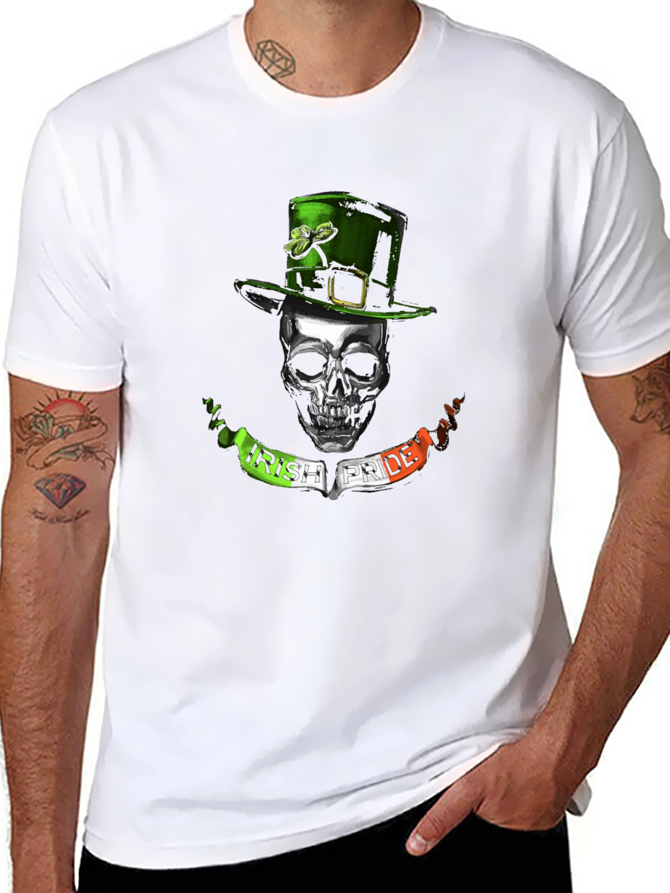 Irish Pride Skull T-Shirt - St. Patricks Day