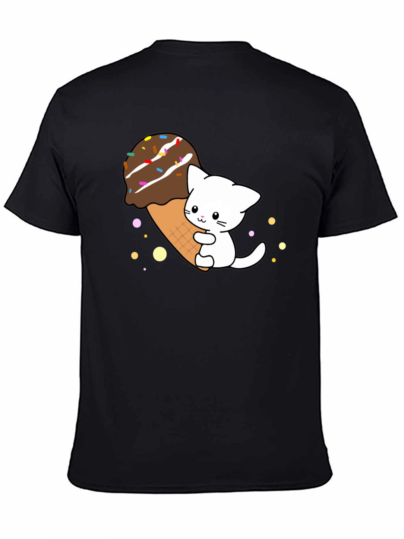 Cute Cat Ice Cream T-Shirt