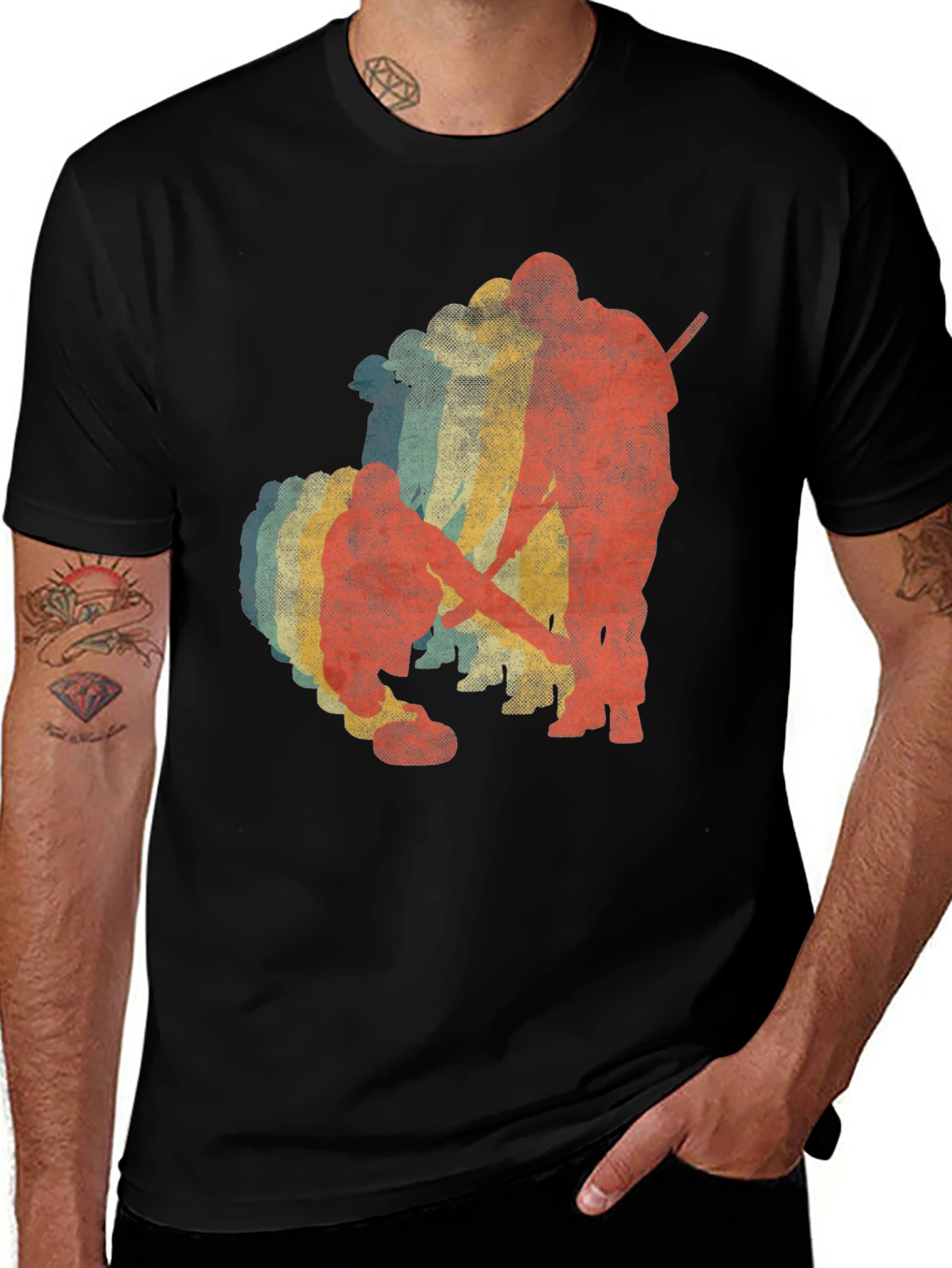 Retro Curling Team Graphic Tee