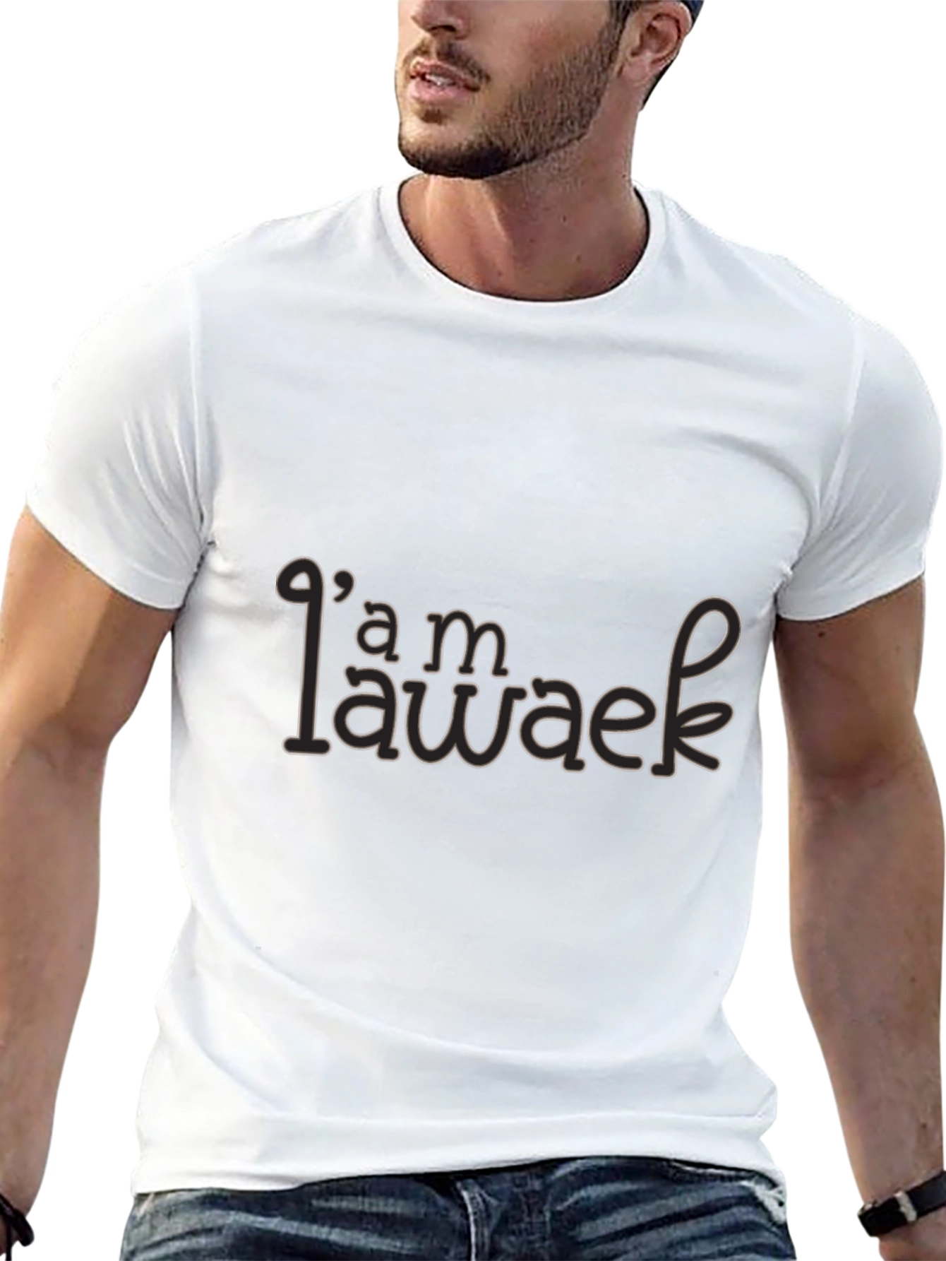 Im Awake Graphic Tee - Unisex Black T-Shirt
