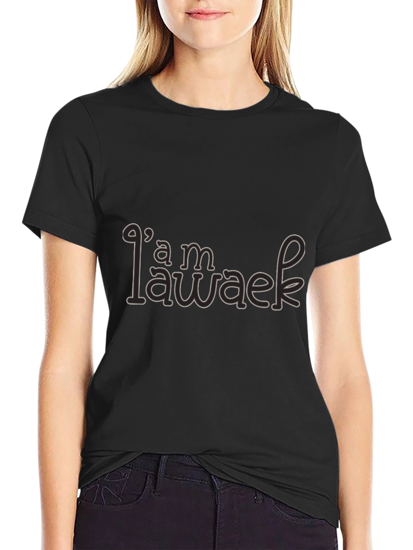 Im Awake Graphic Tee - Unisex Black T-Shirt