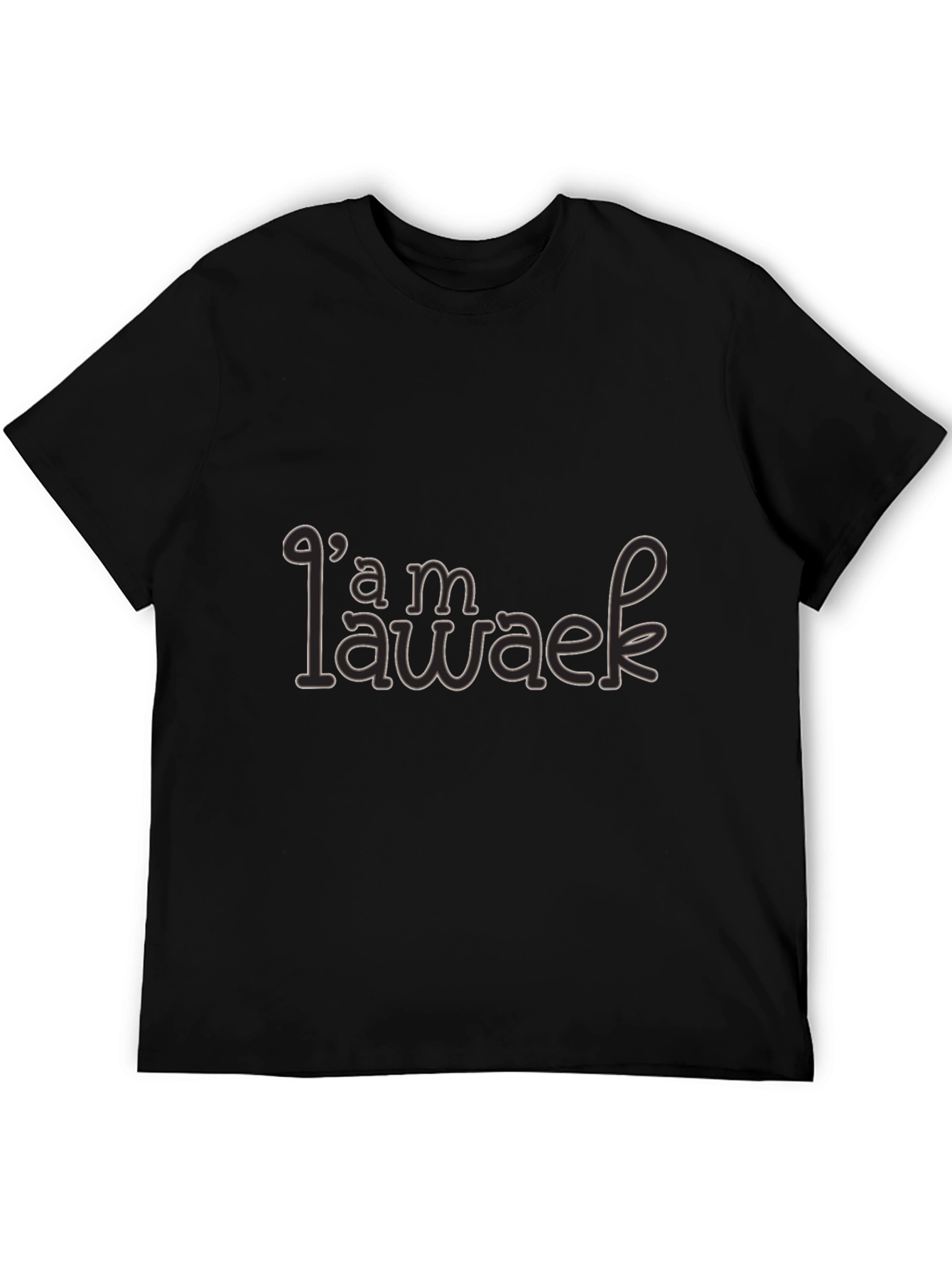 Im Awake Graphic Tee - Unisex Black T-Shirt