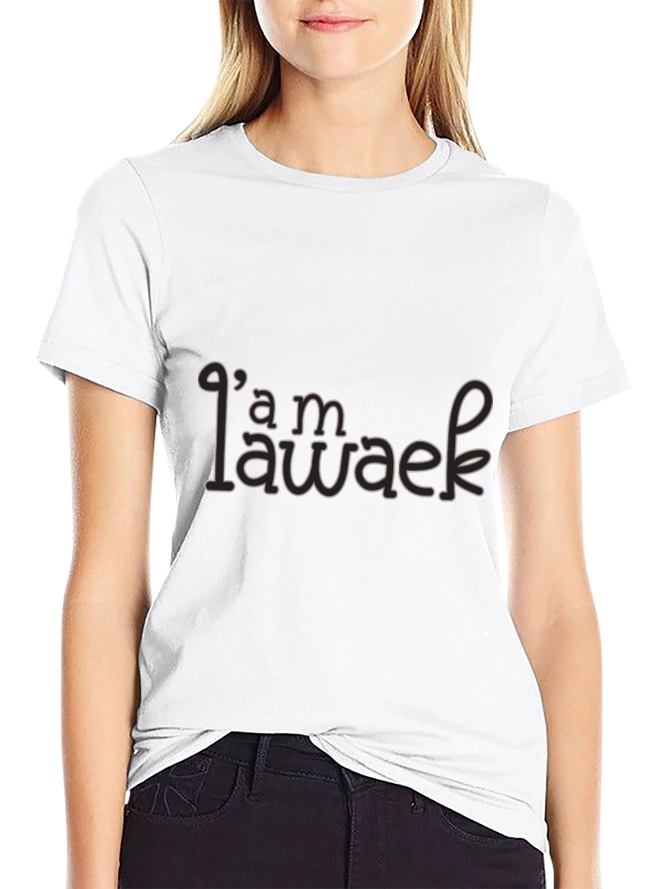 Im Awake Graphic Tee - Unisex Black T-Shirt