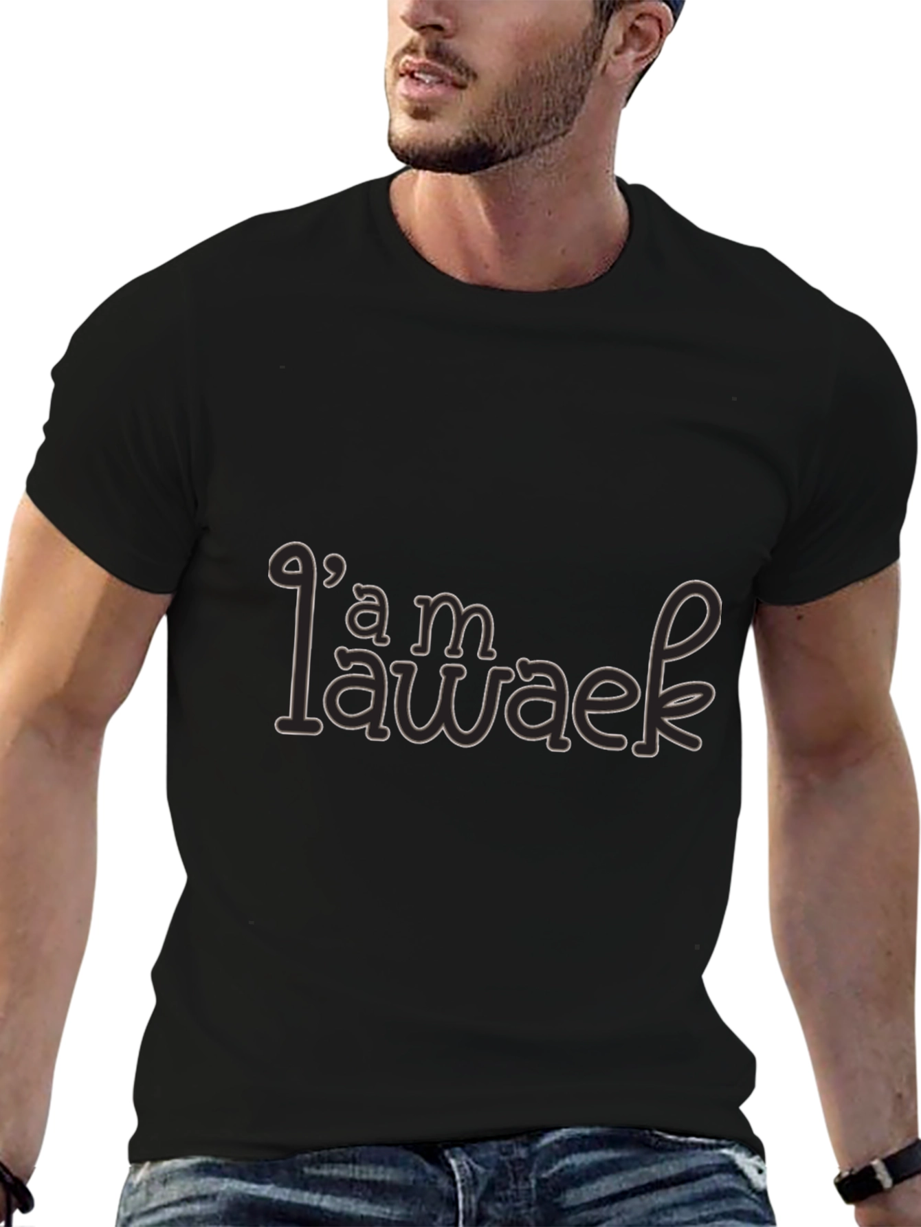 Im Awake Graphic Tee - Unisex Black T-Shirt