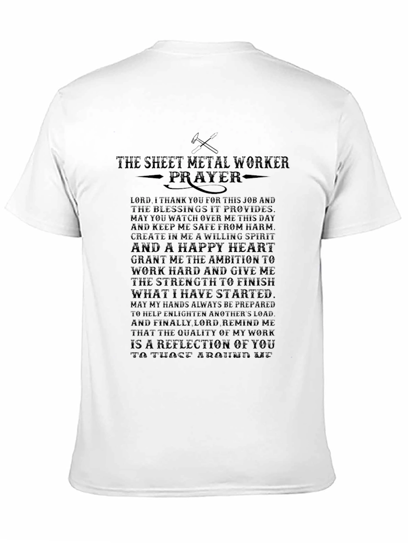 Sheet Metal Worker Prayer T-Shirt