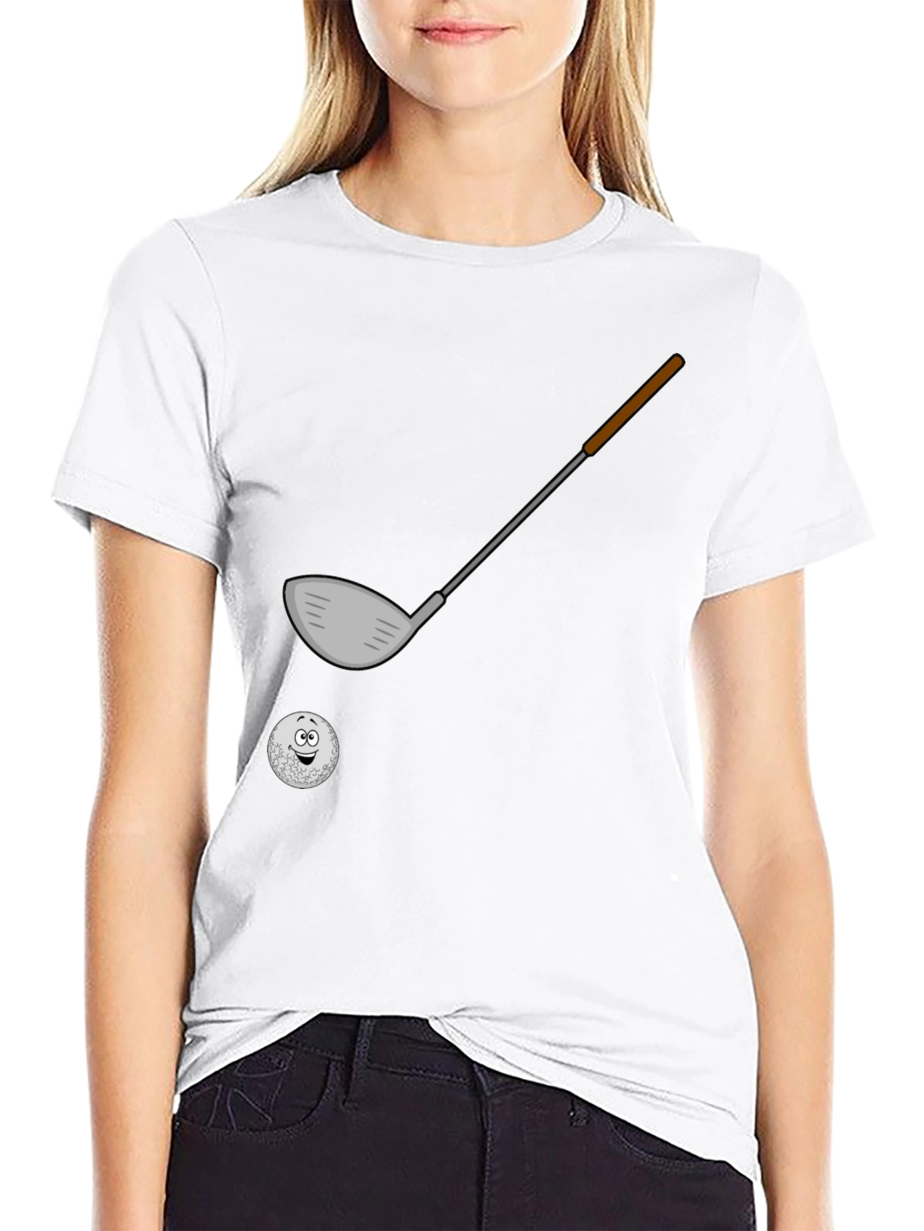 Golf Club & Ball T-Shirt - Golfer Gift Tee