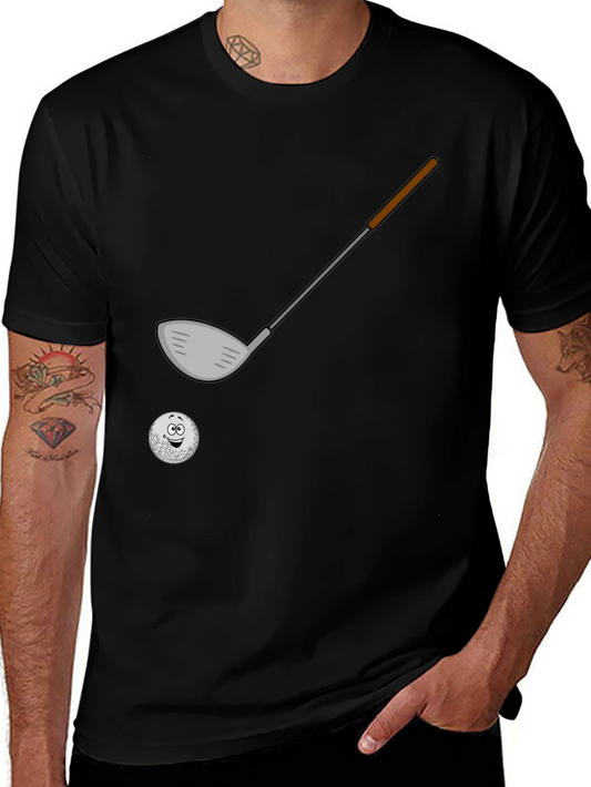 Golf Club & Ball T-Shirt - Golfer Gift Tee