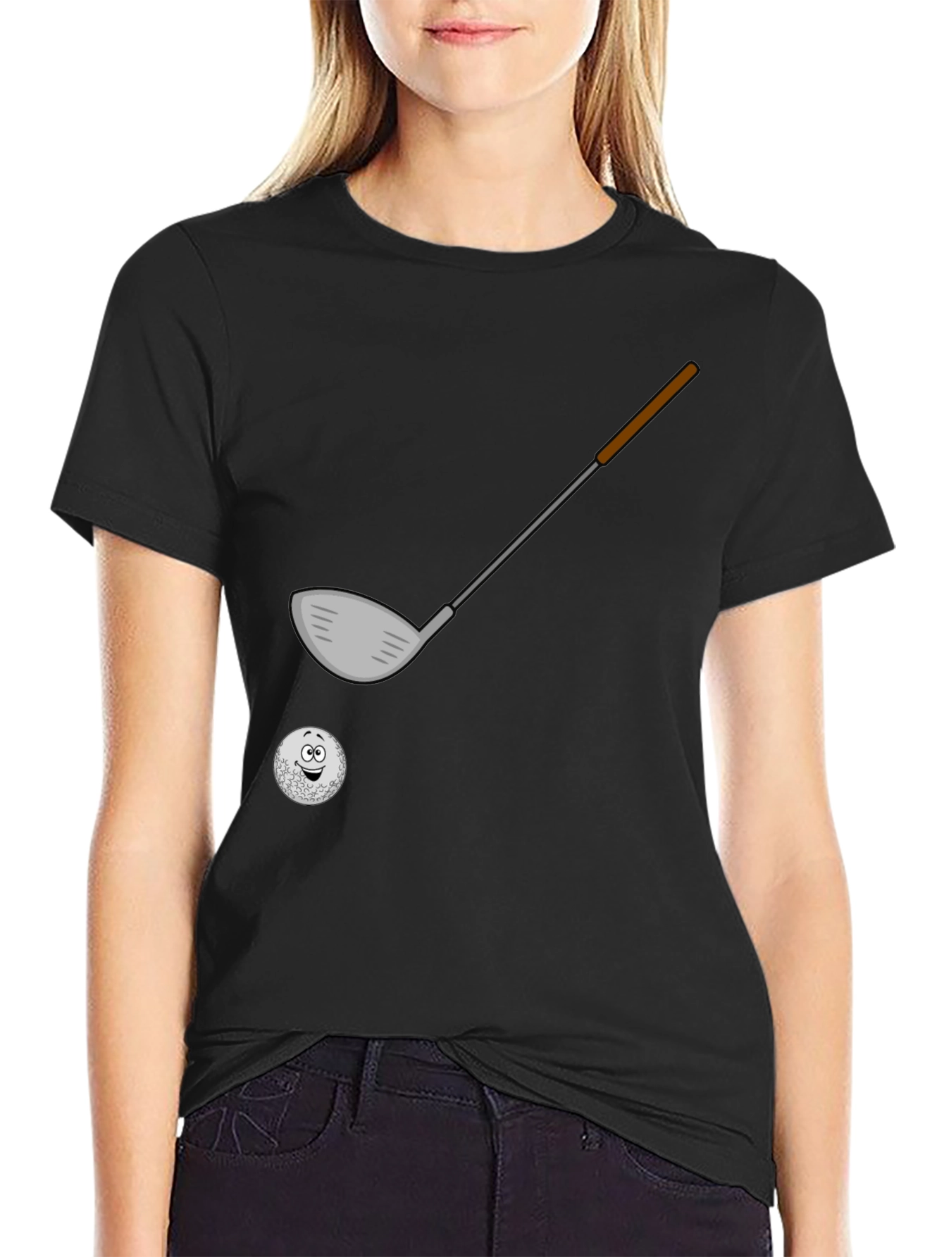 Golf Club & Ball T-Shirt - Golfer Gift Tee