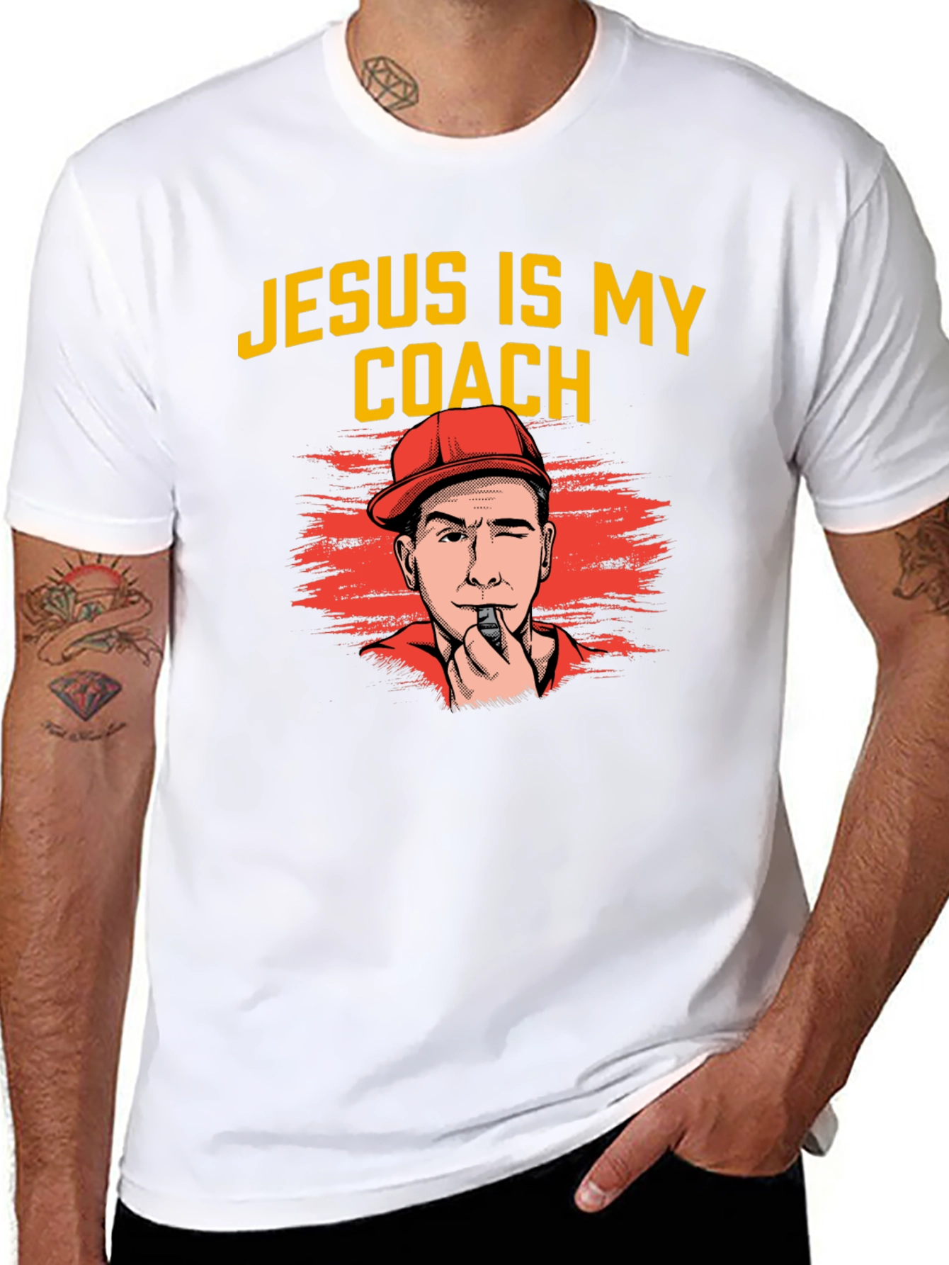 Jesus is My Coach Graphic T-Shirt