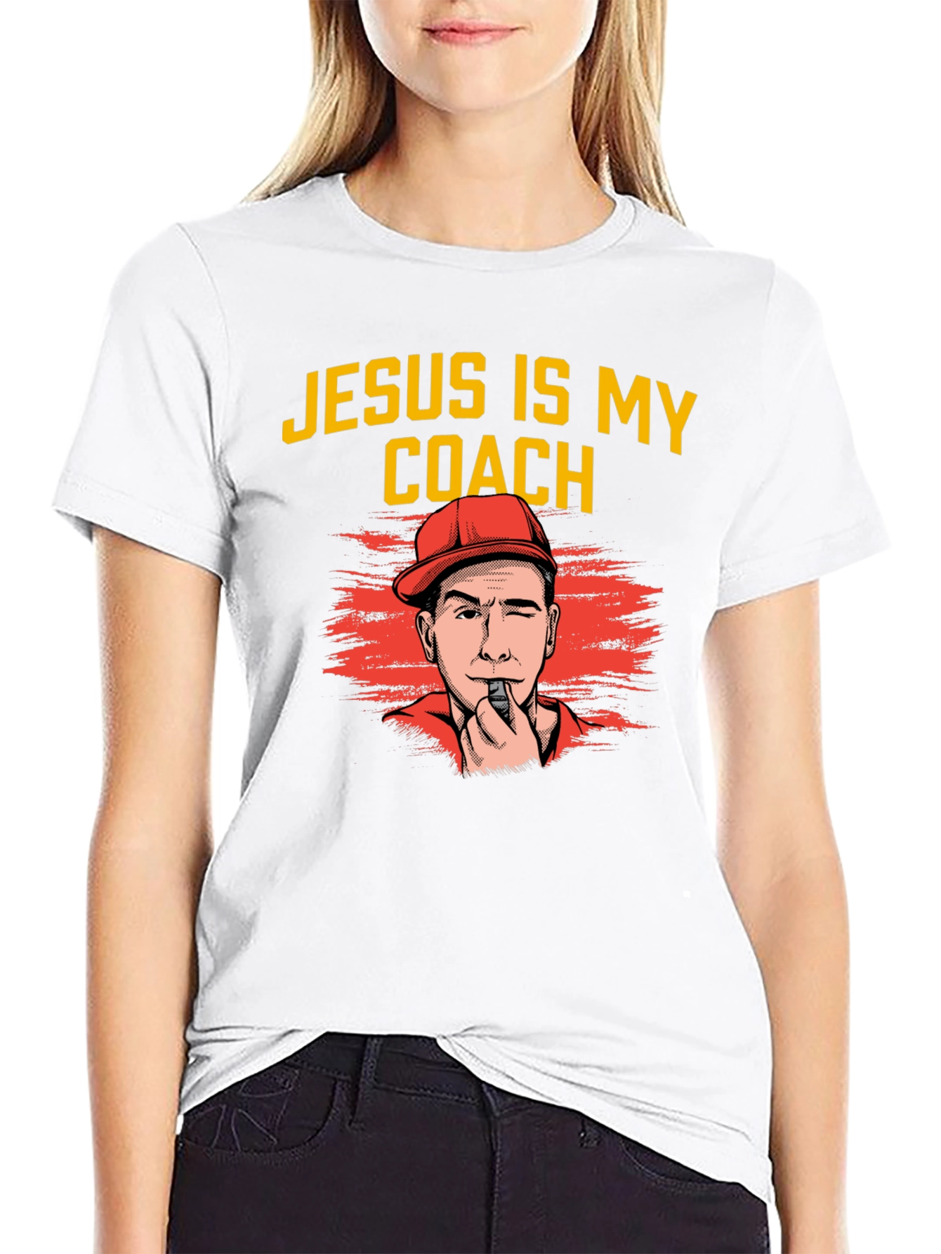 Jesus is My Coach Graphic T-Shirt