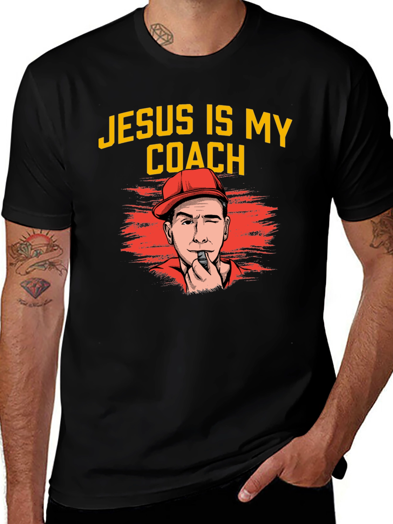 Jesus is My Coach Graphic T-Shirt