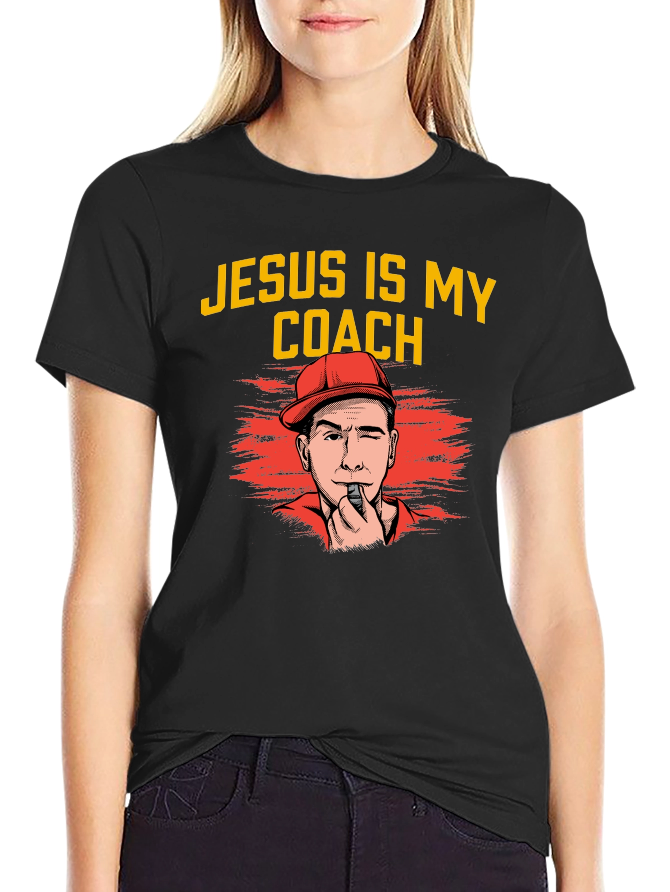 Jesus is My Coach Graphic T-Shirt