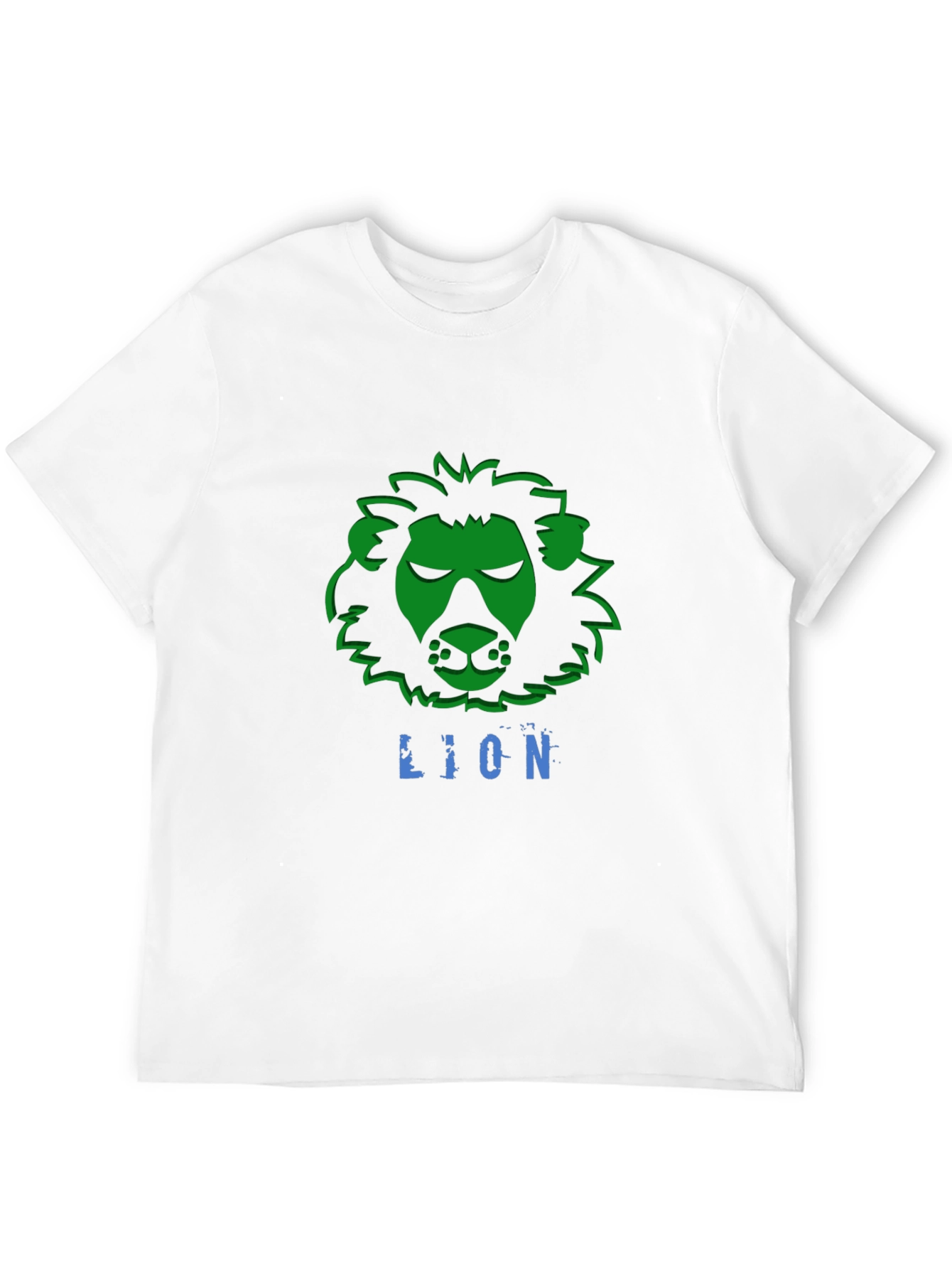 Lion Graphic T-Shirt - Black Crew Neck Tee