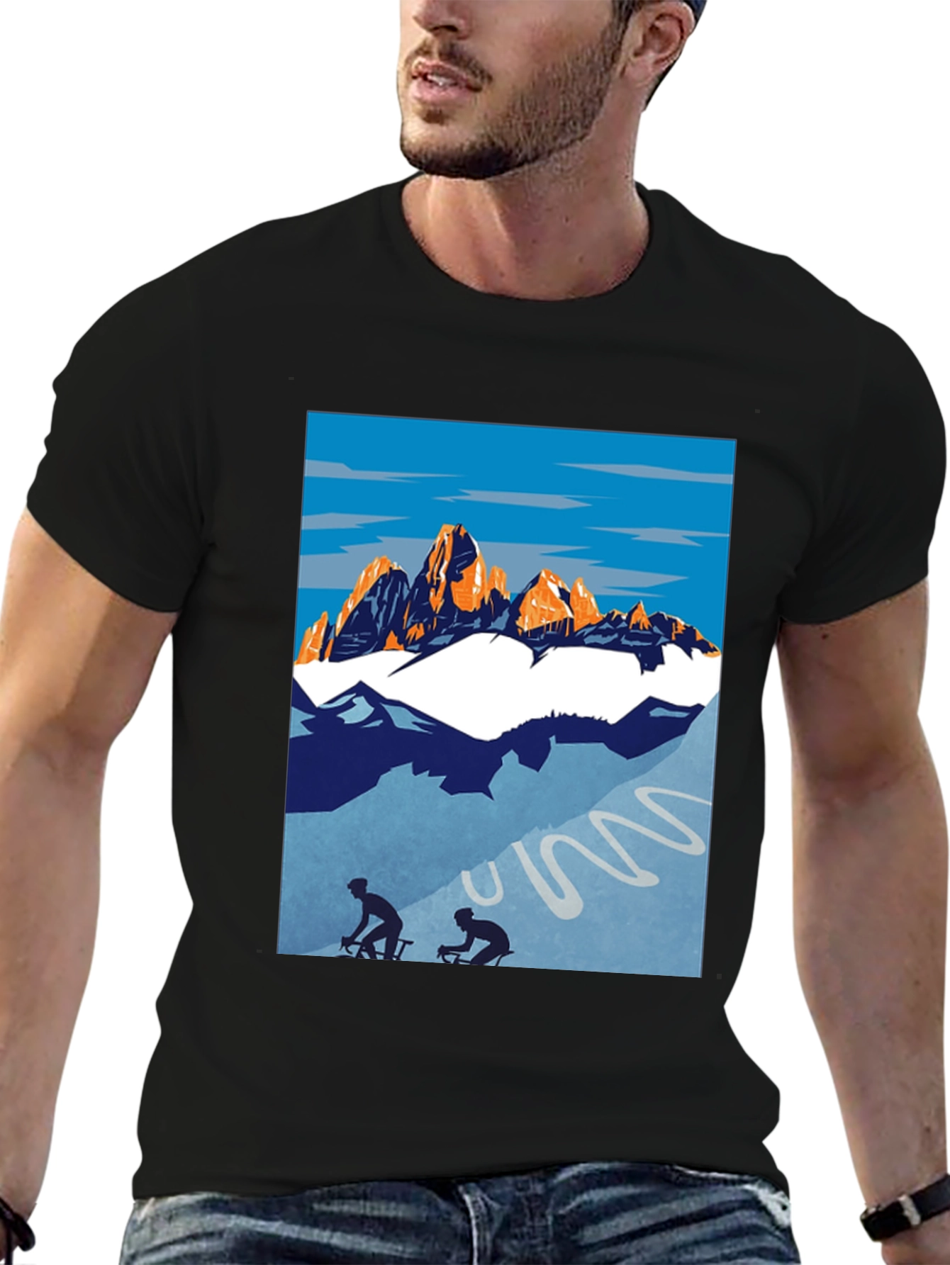 Mountain Biking Graphic Tee - Adventure Shirt