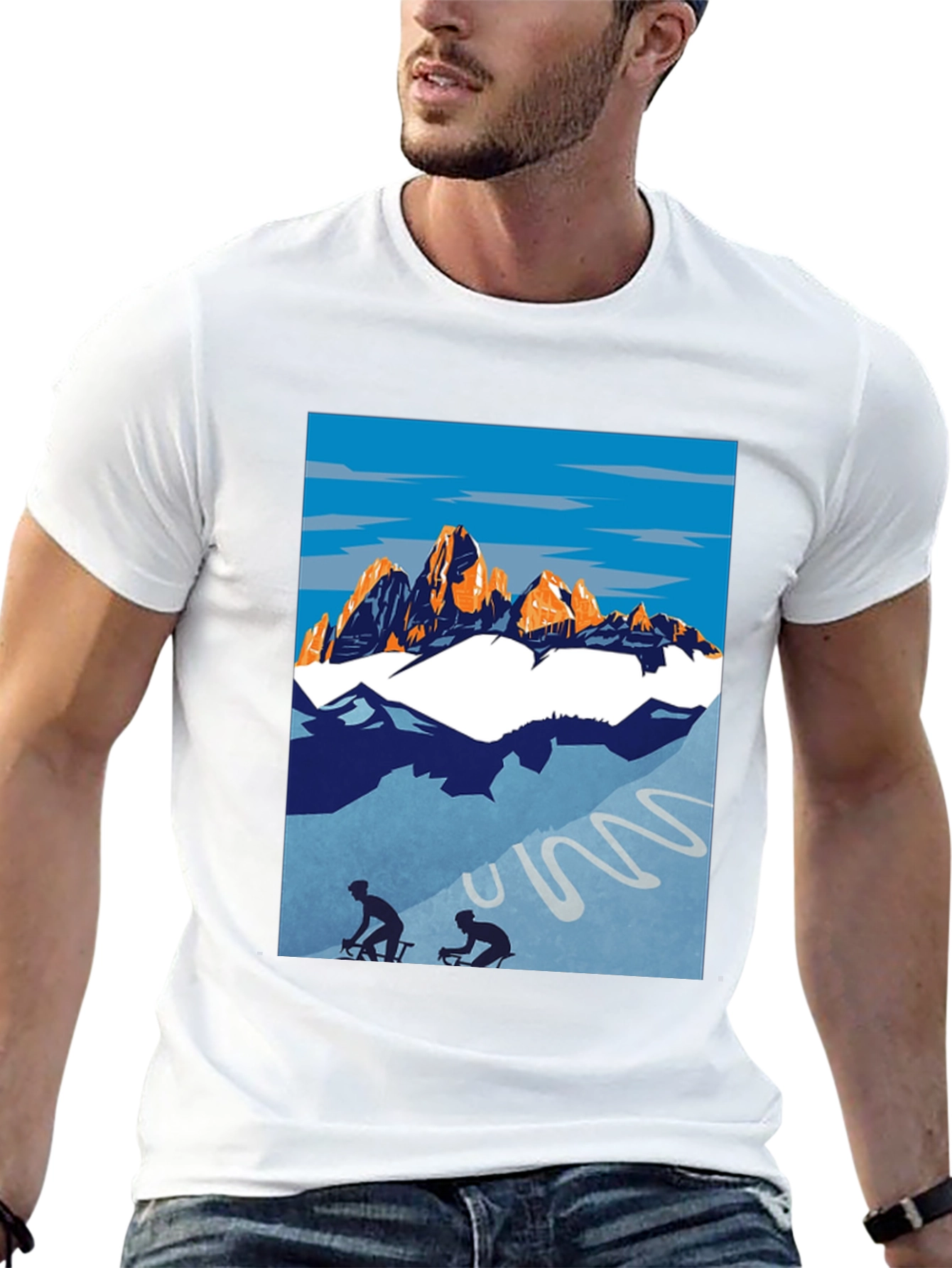 Mountain Biking Graphic Tee - Adventure Shirt