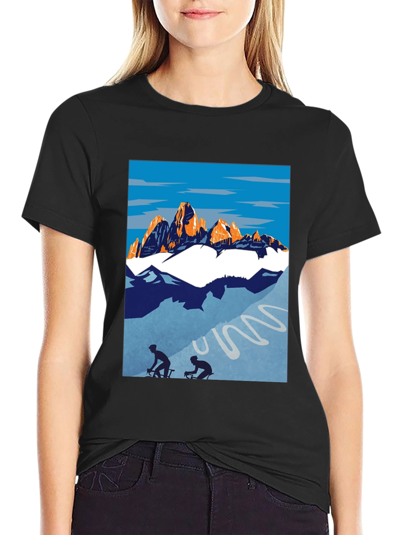 Mountain Biking Graphic Tee - Adventure Shirt