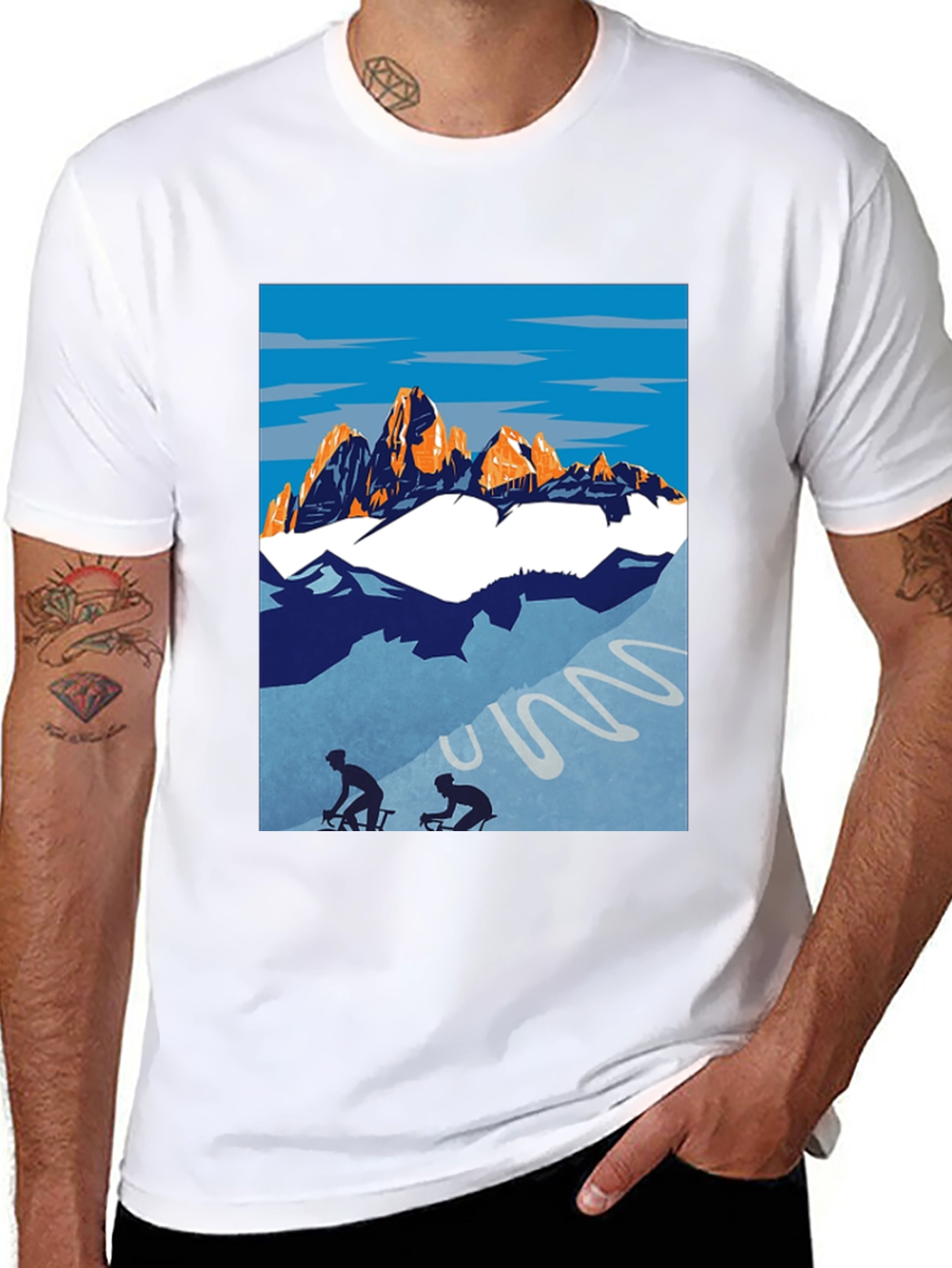 Mountain Biking Graphic Tee - Adventure Shirt