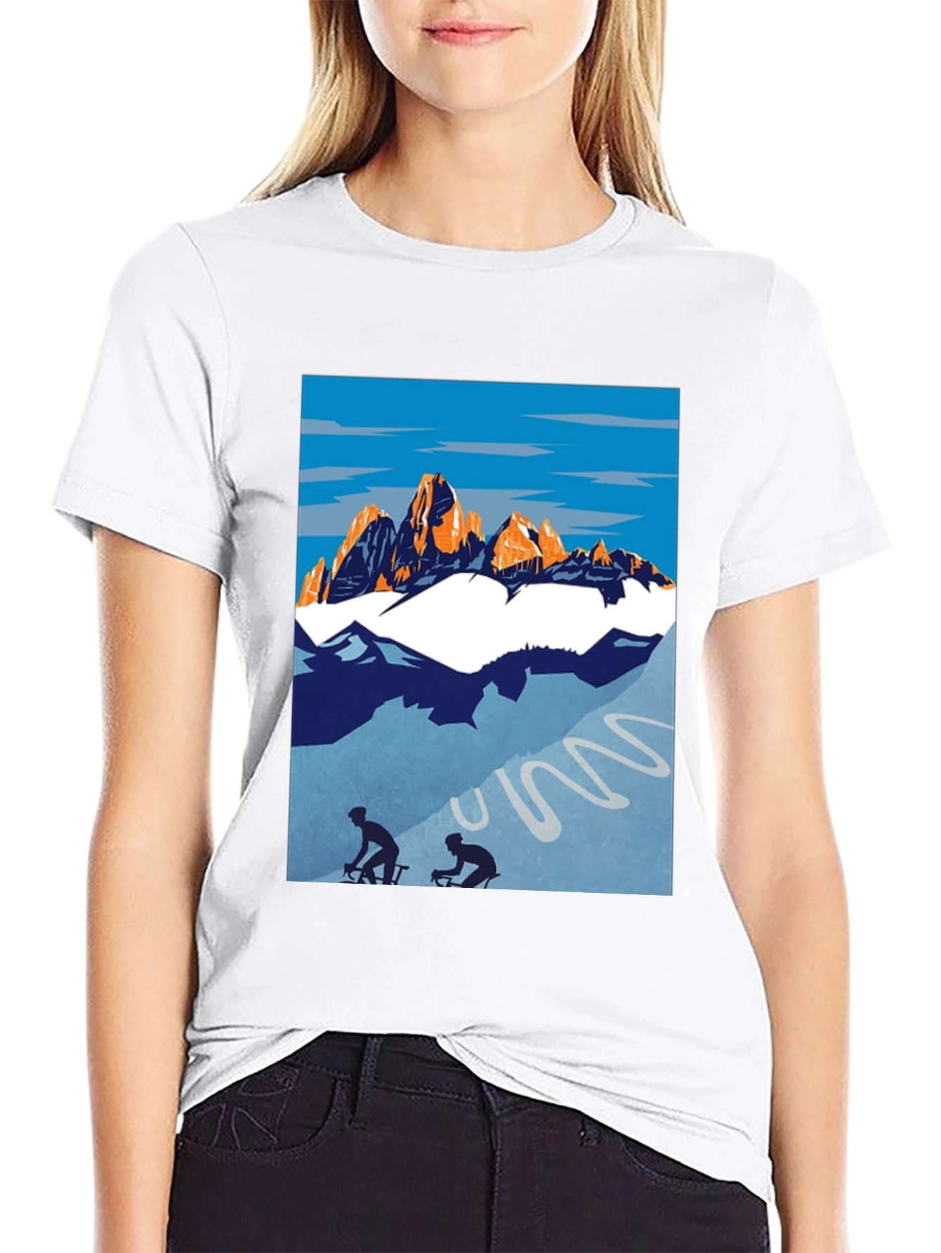 Mountain Biking Graphic Tee - Adventure Shirt