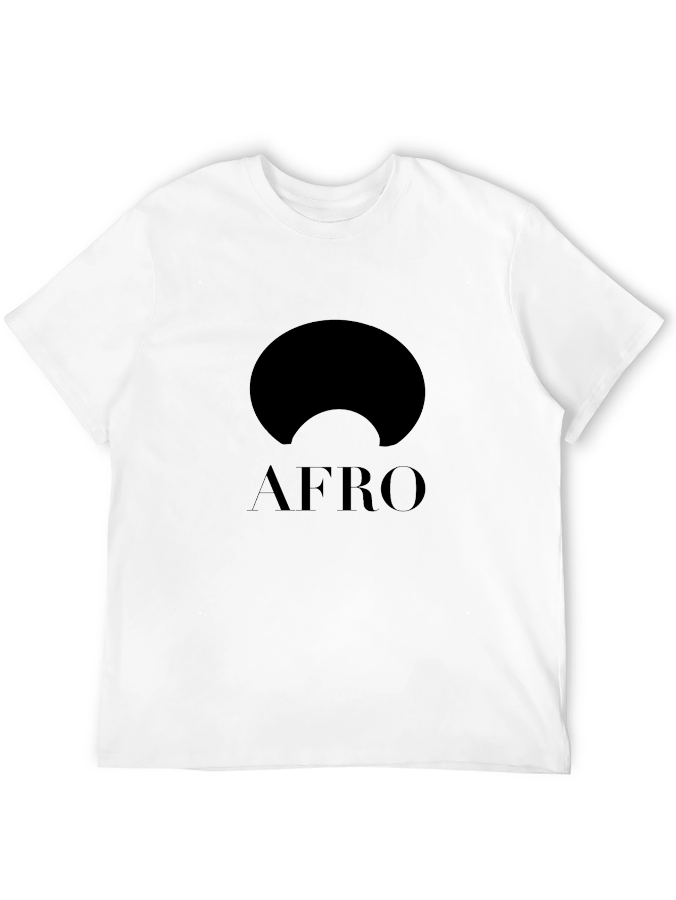 AFRO Graphic Tee - Modern Black Cotton T-Shirt