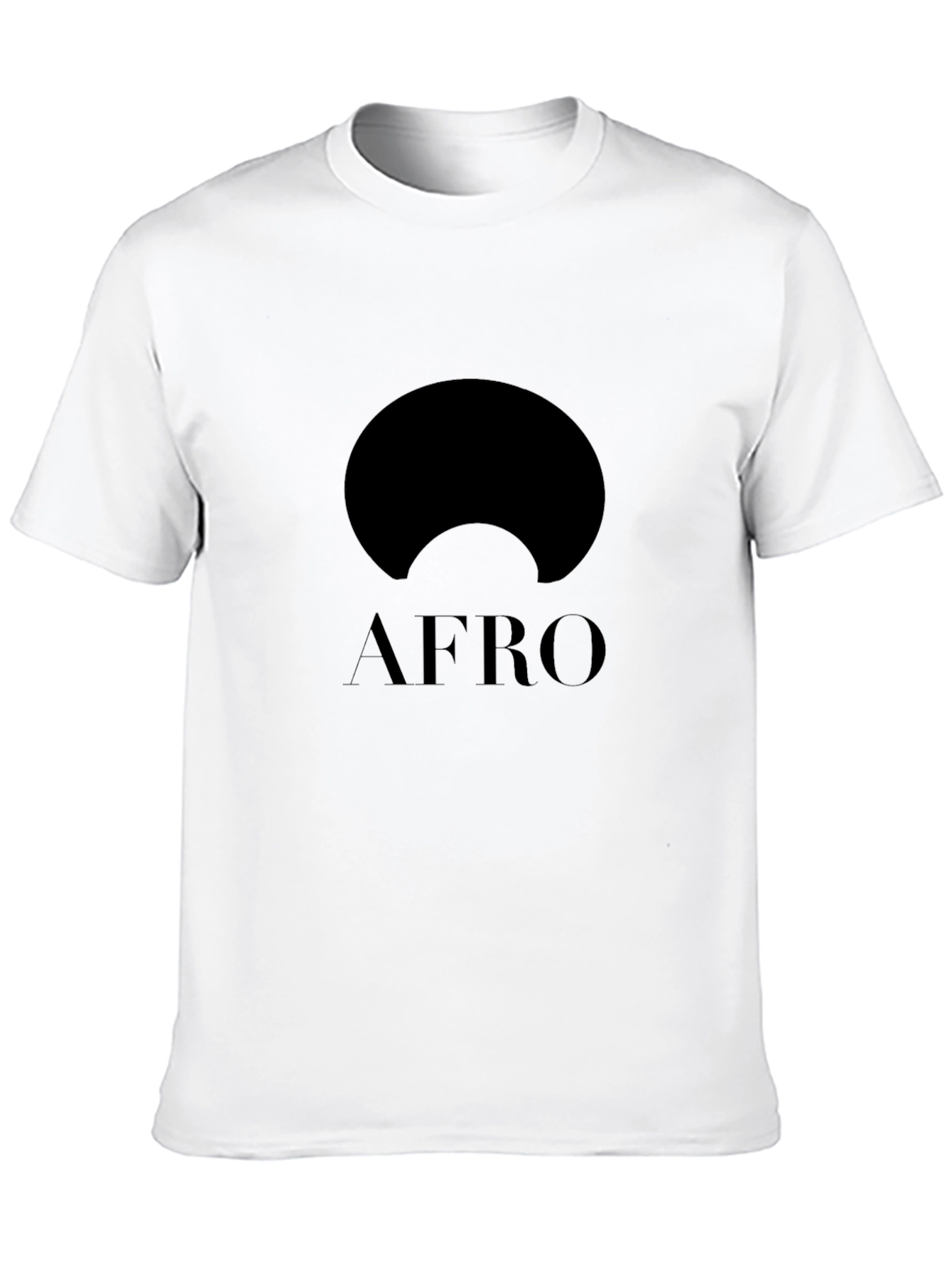 AFRO Graphic Tee - Modern Black Cotton T-Shirt