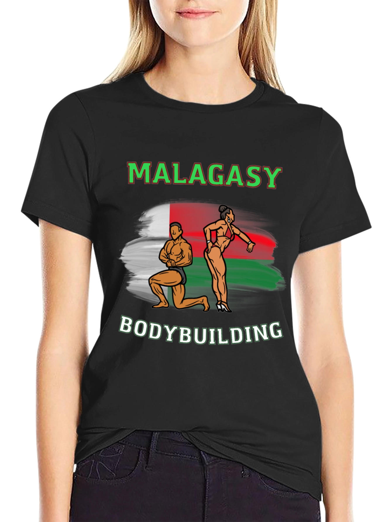 Malagasy Bodybuilding T-Shirt - Black