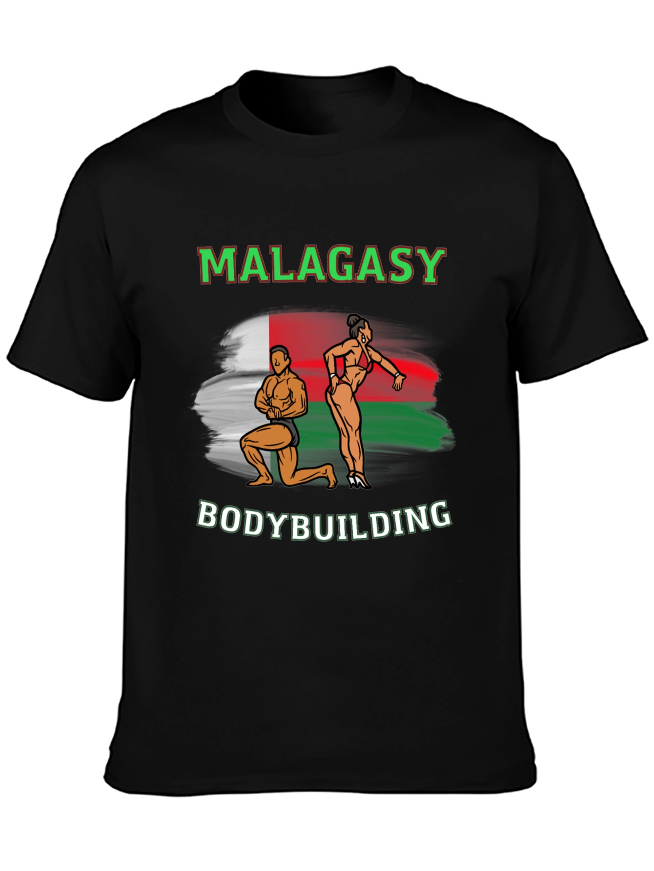 Malagasy Bodybuilding T-Shirt - Black