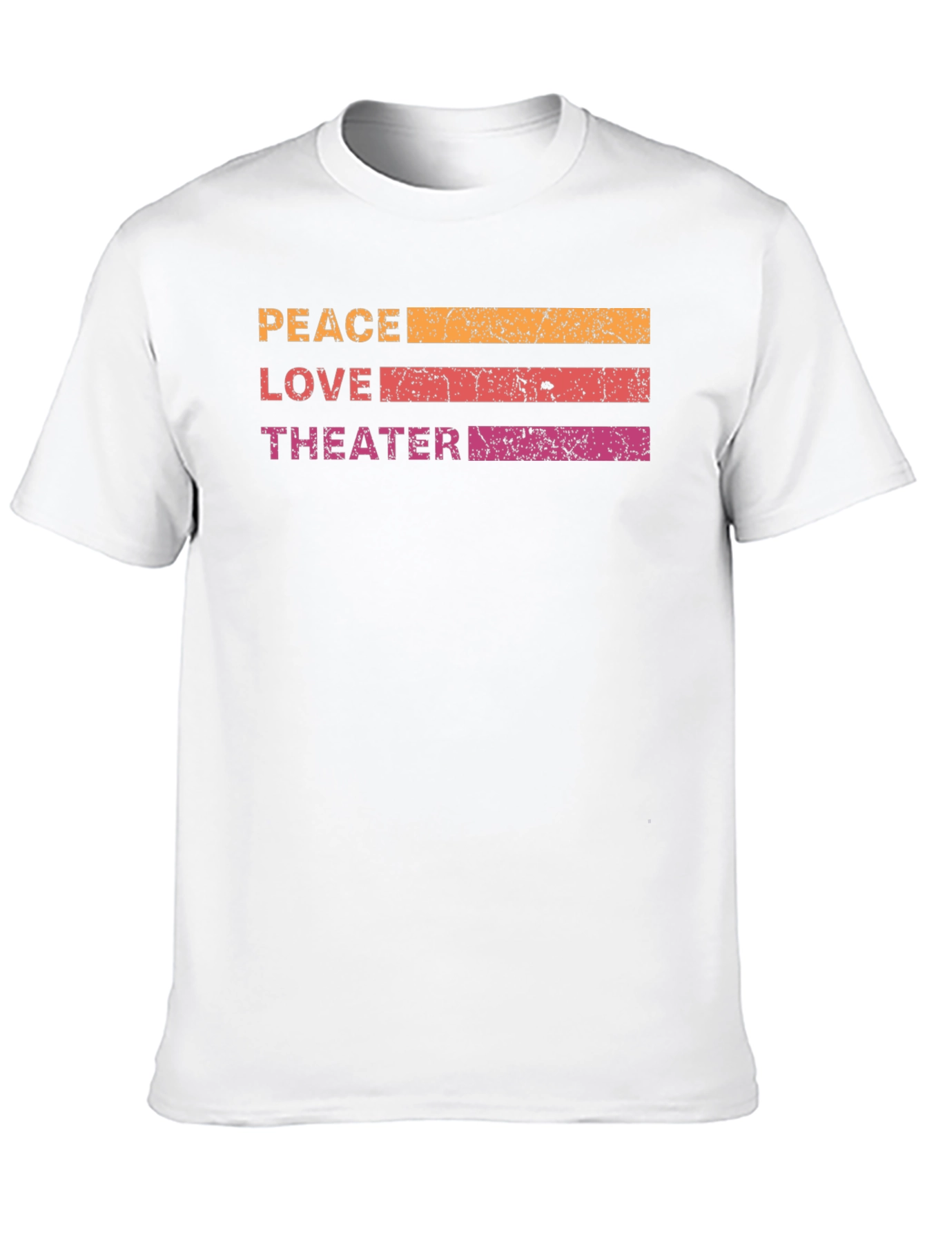 Peace Love Theater T-Shirt - Retro Design