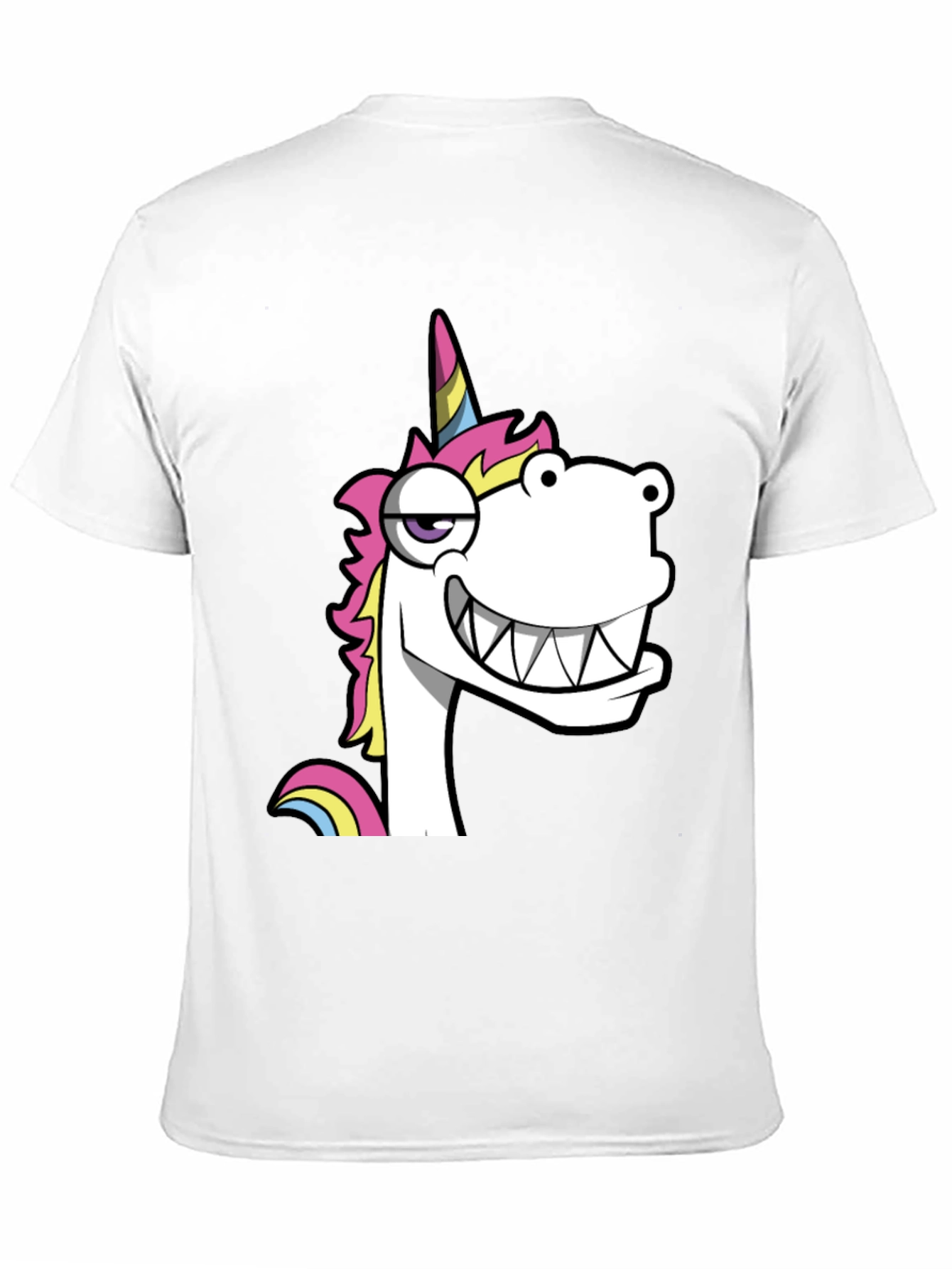 Funny Unicorn Graphic Black T-Shirt