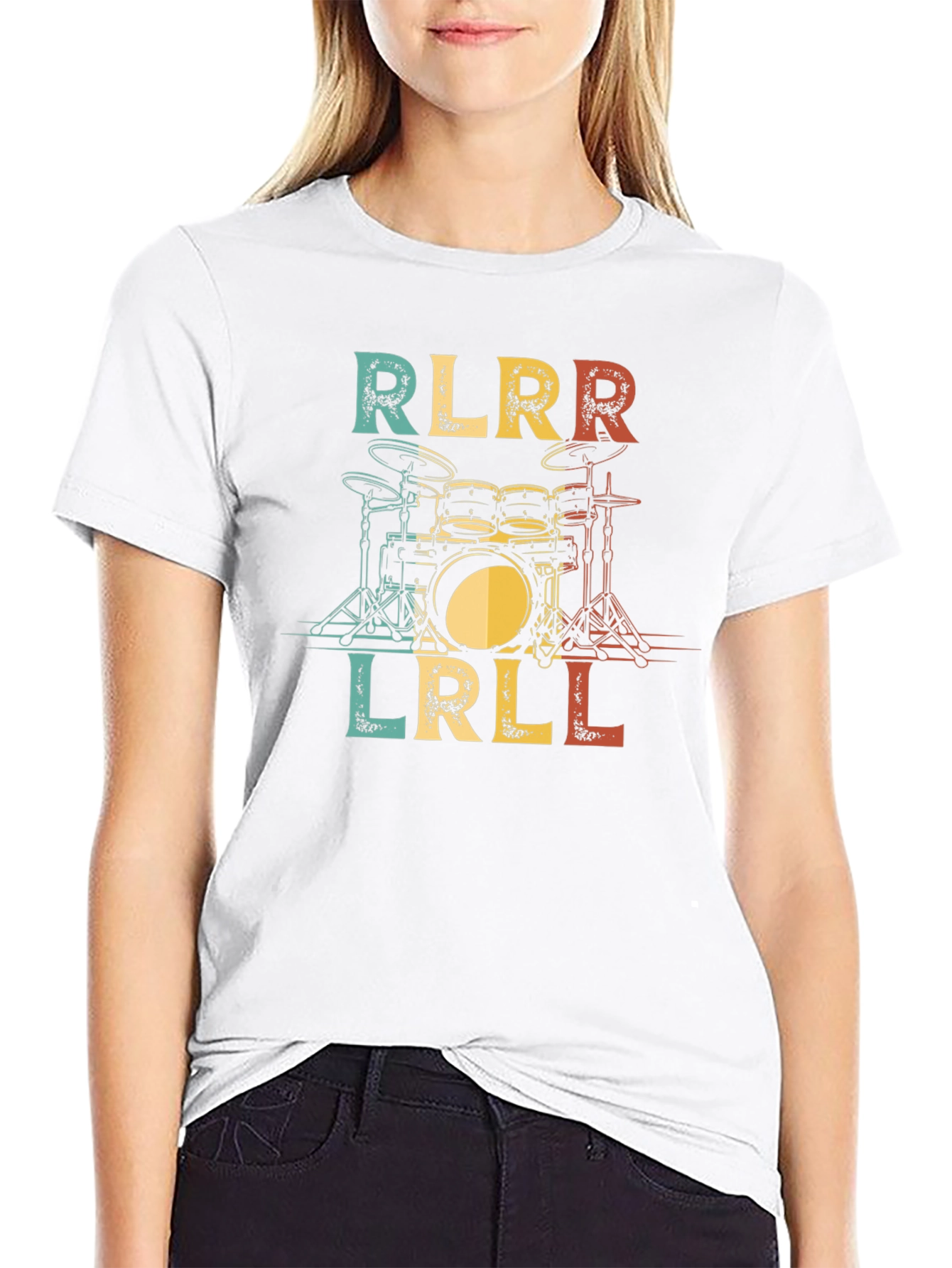 Drummer RLRL RR T-Shirt Drum Sticks Tee