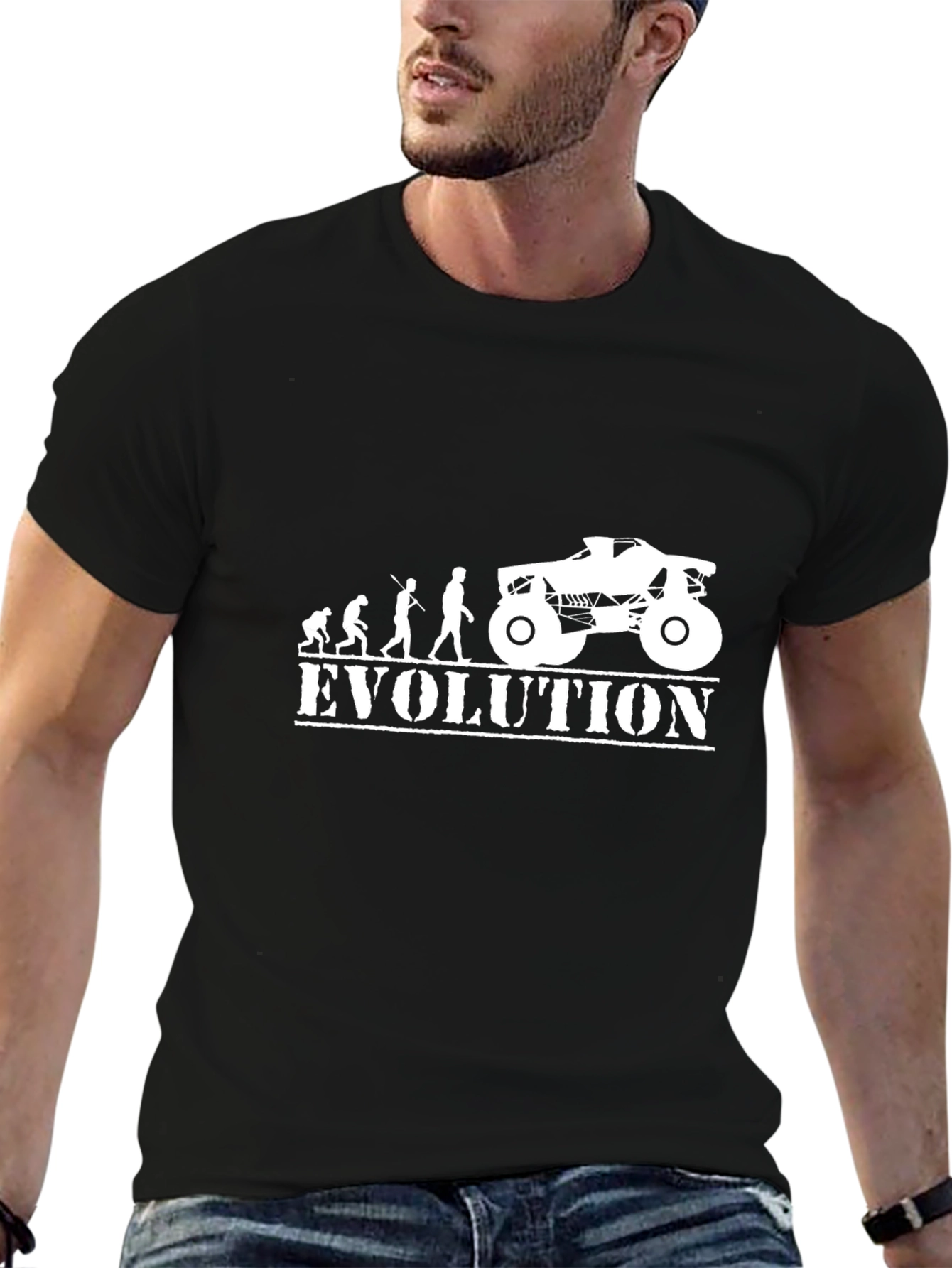 Evolution to Monster Truck Black T-Shirt