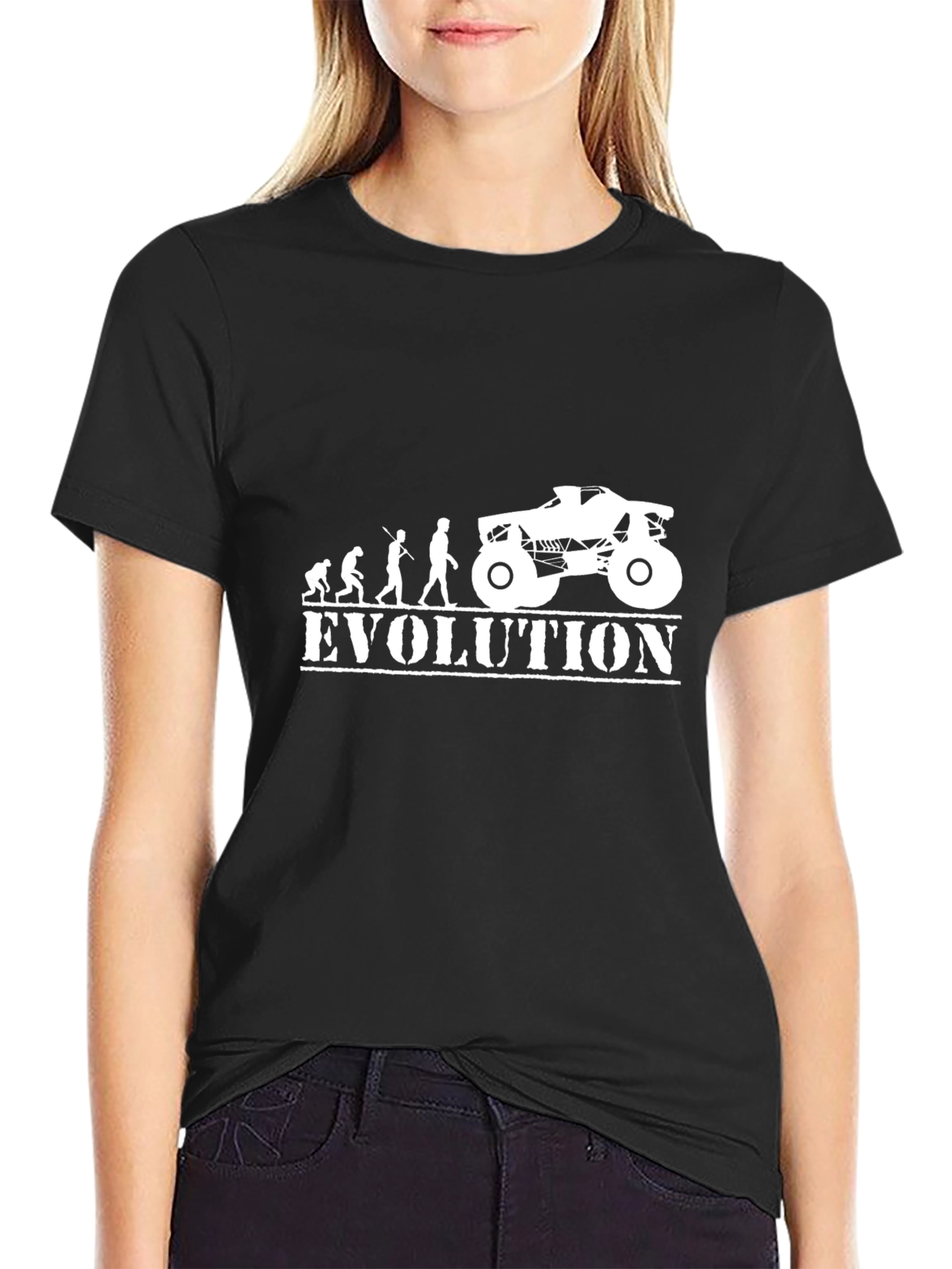 Evolution to Monster Truck Black T-Shirt