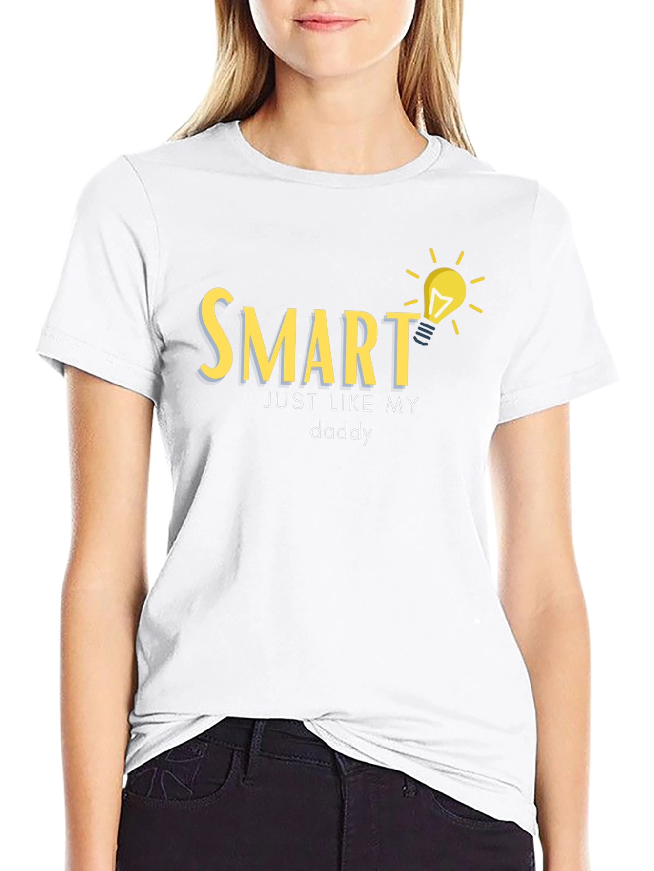 Smart Just Like My Daddy Black T-Shirt