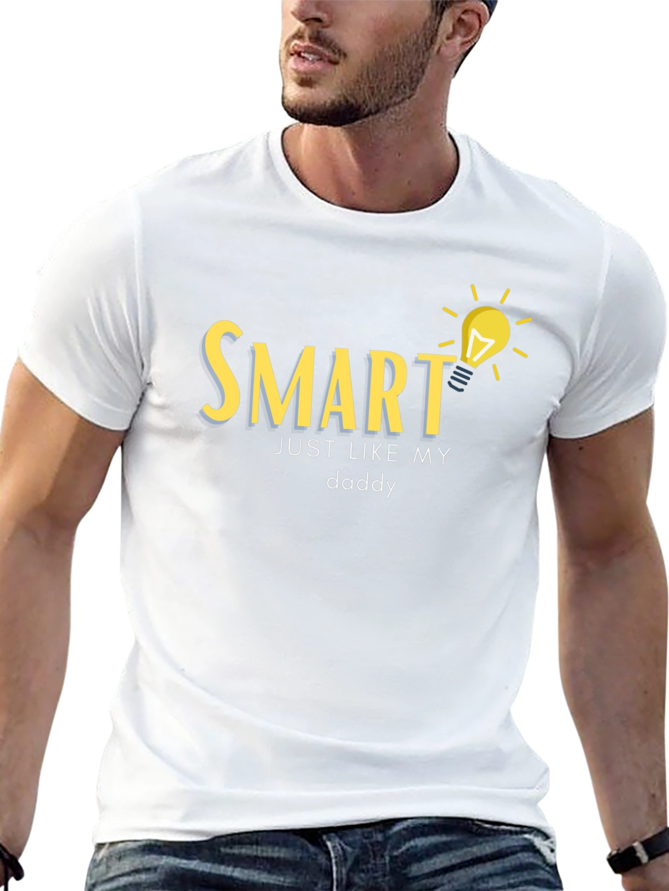 Smart Just Like My Daddy Black T-Shirt