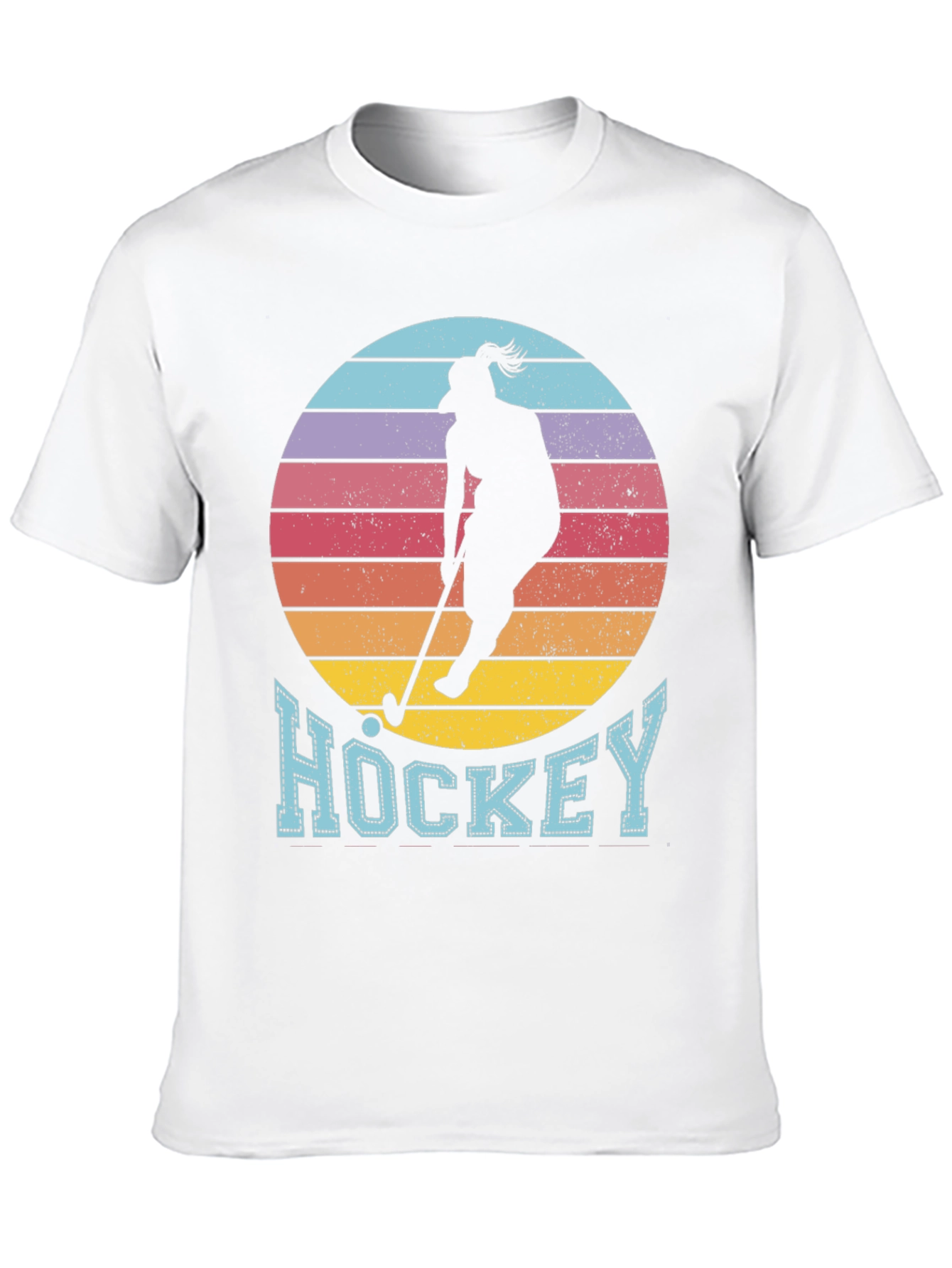 Hockey Sunset Graphic Tee - Unique Sports Shirt