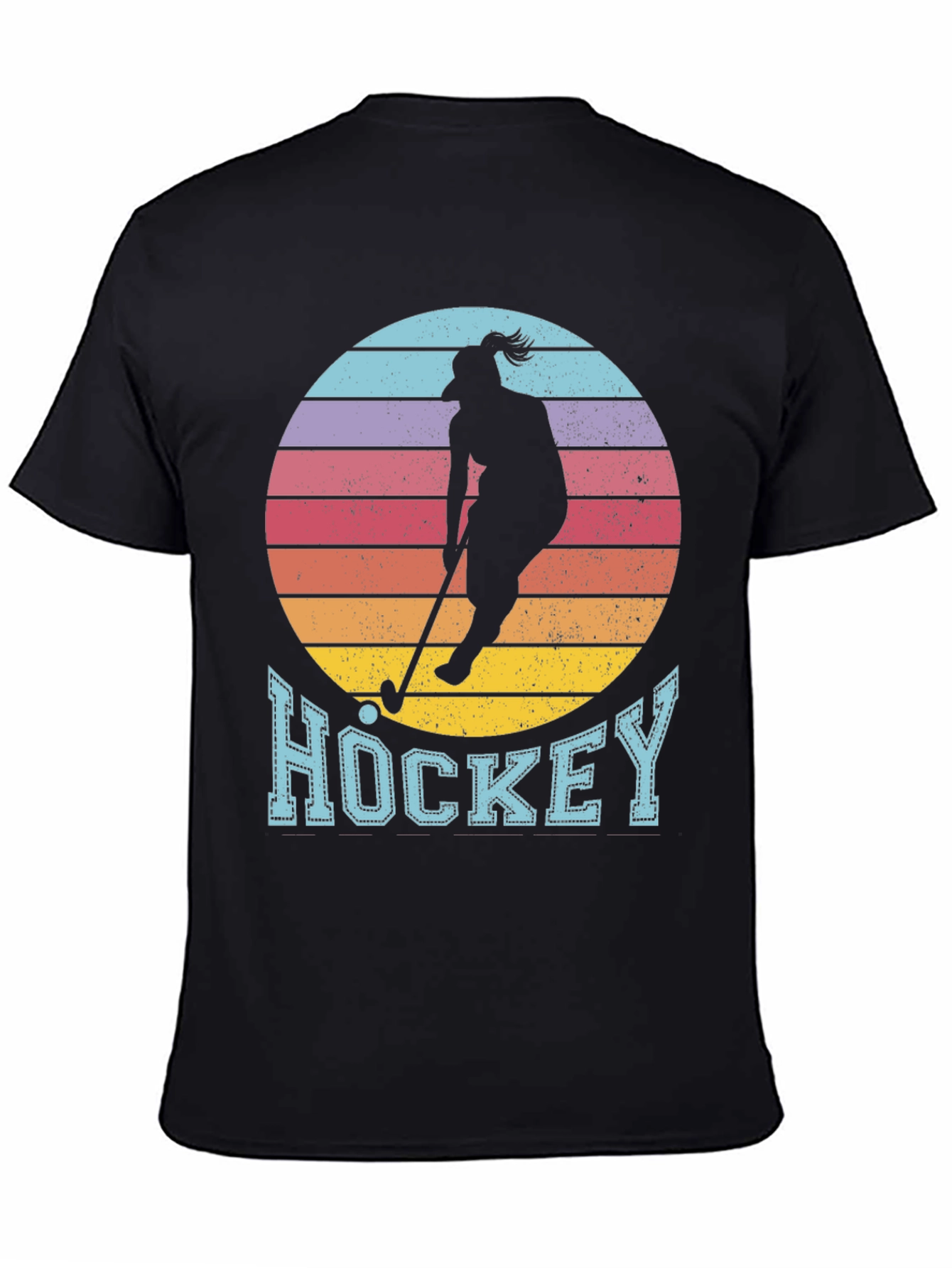 Hockey Sunset Graphic Tee - Unique Sports Shirt