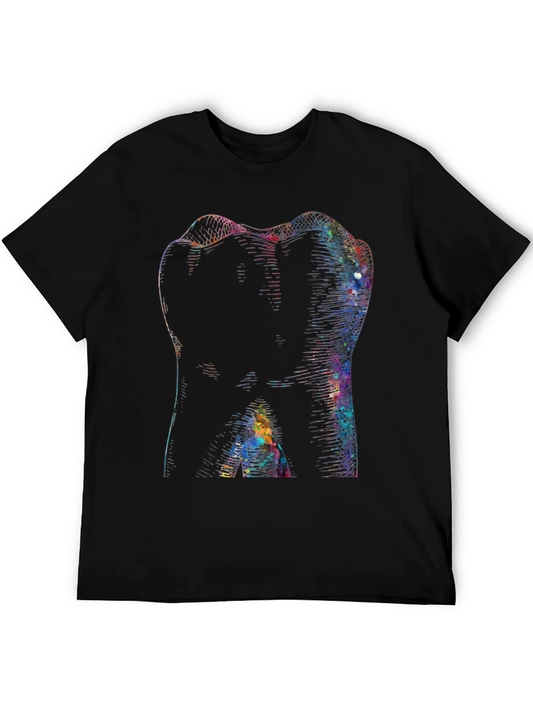 Abstract Tooth Art Graphic Tee - Dentist Gift