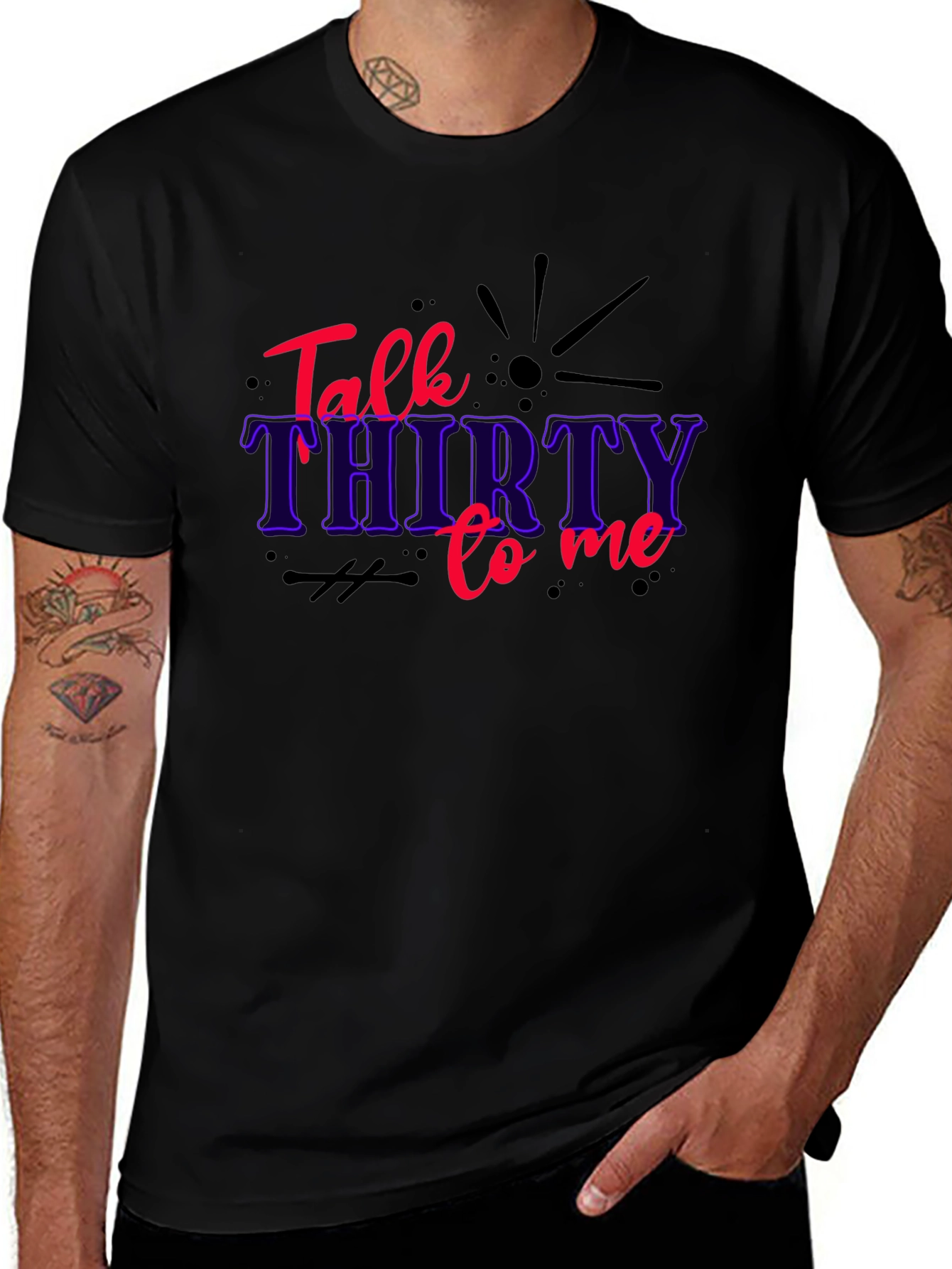 Talk Thirty to Me Funny Birthday Graphic Tee