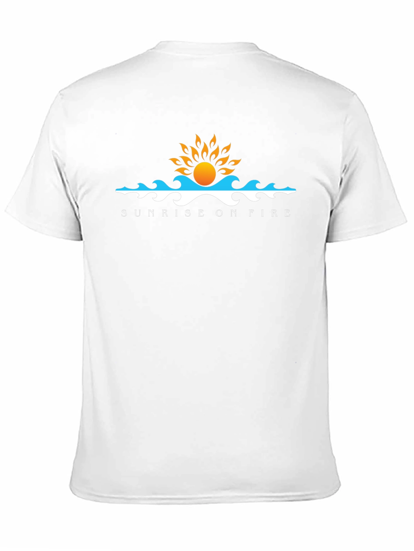 Sunrise On Fire Graphic T-Shirt - Black