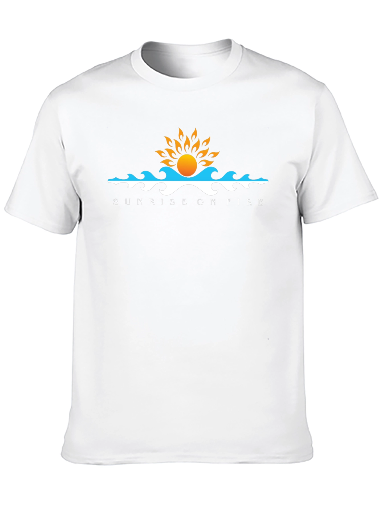 Sunrise On Fire Graphic T-Shirt - Black