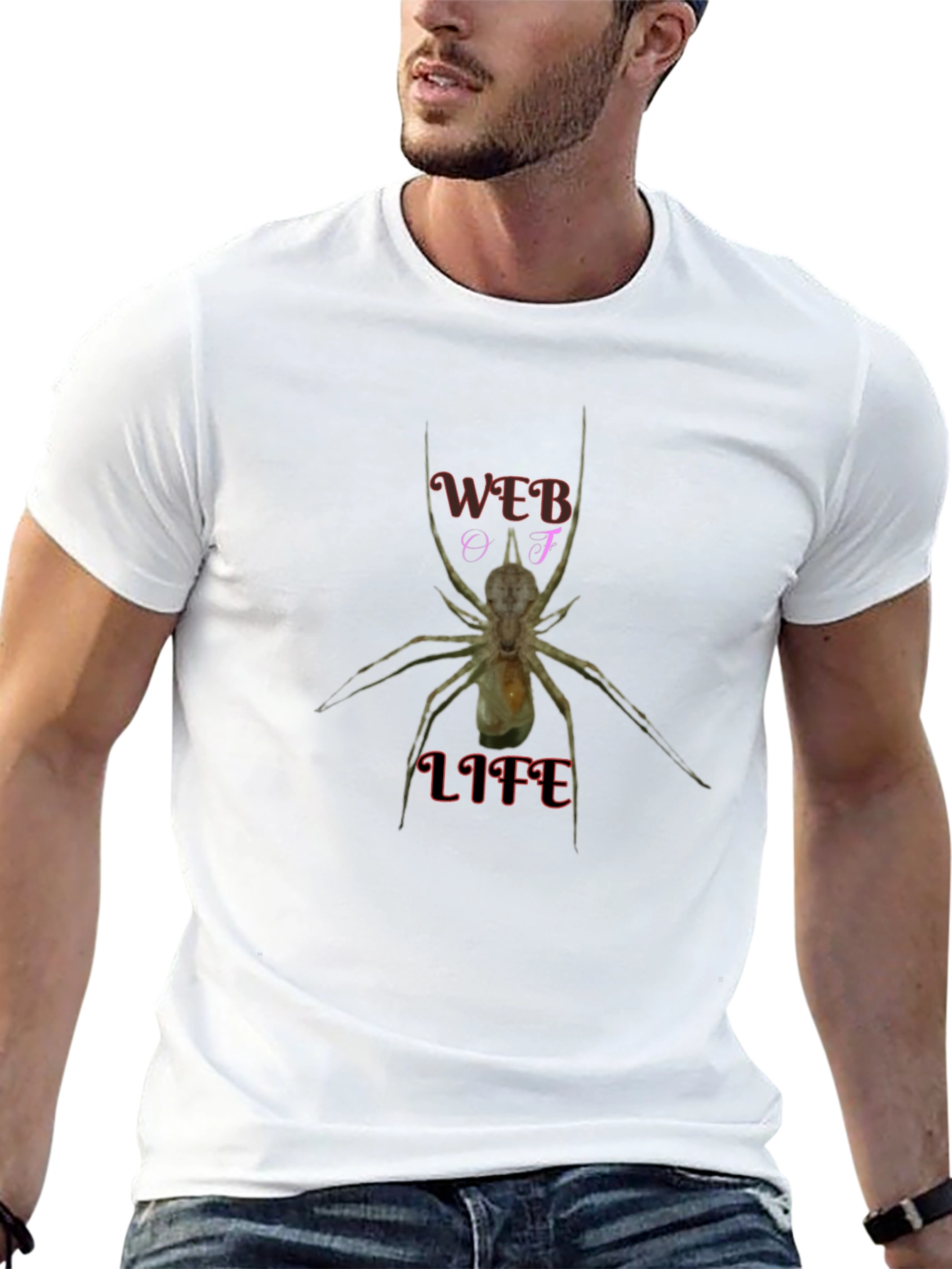 Web Of Life T-Shirt - Unique Spider Graphic