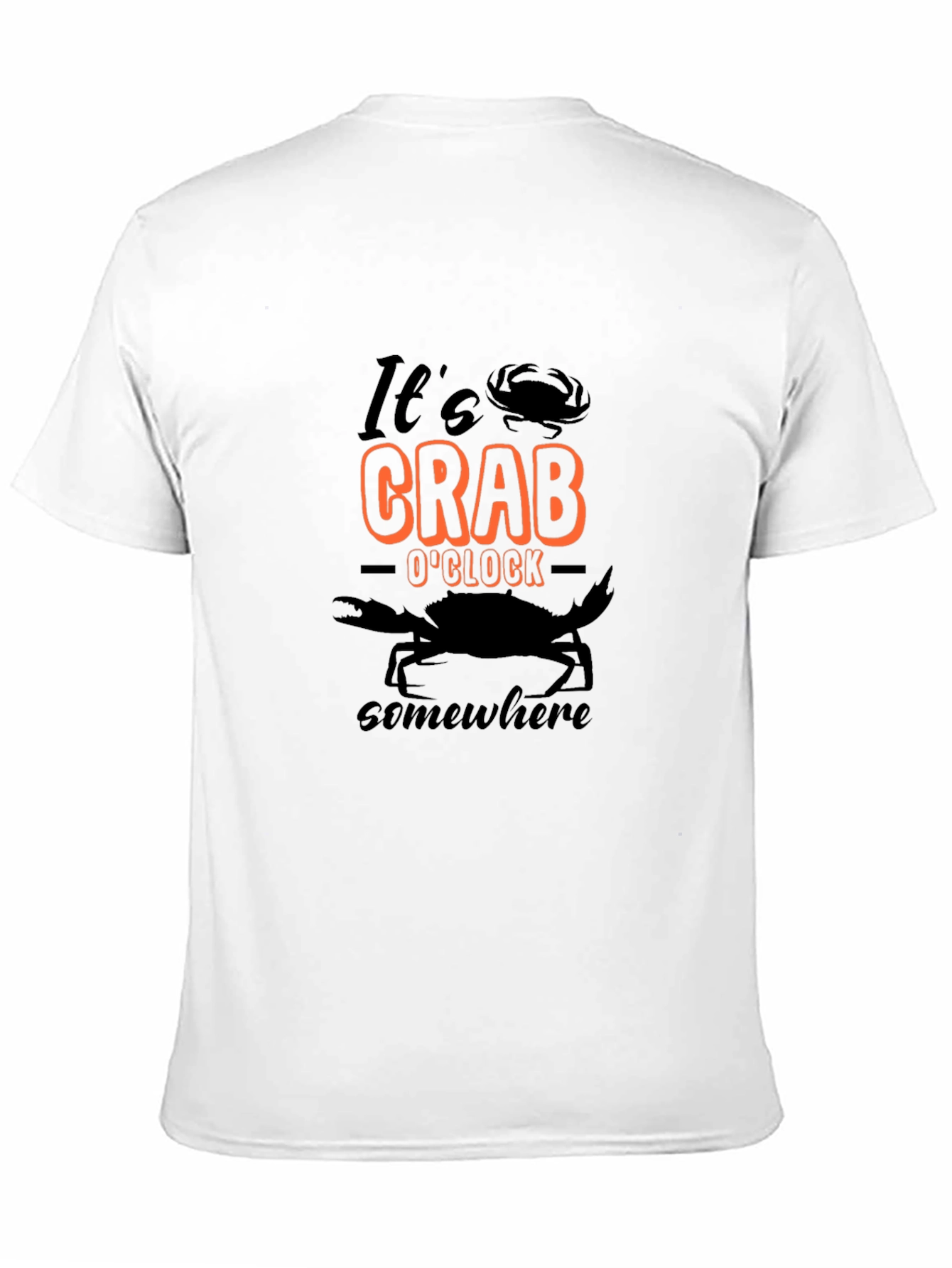 Its Crab OClock Somewhere T-Shirt - Black